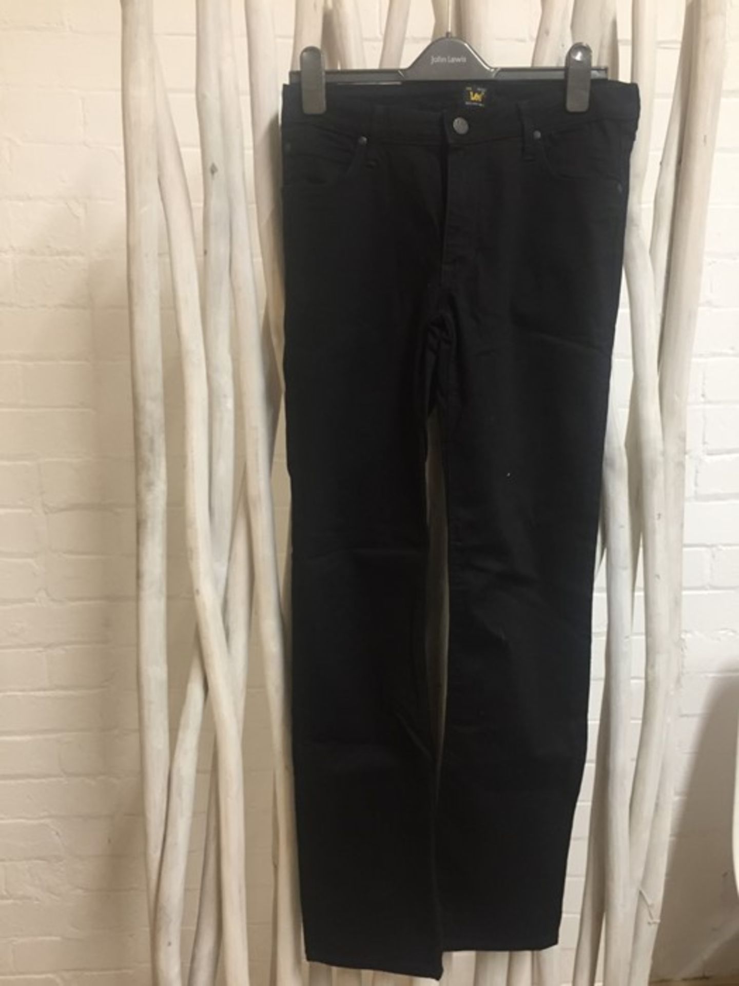 1 LEE MARION STRAIGHT BLACK JEANS IN W30 L33 / RRP £75.00 (PUBLIC VIEWING AVAILABLE)