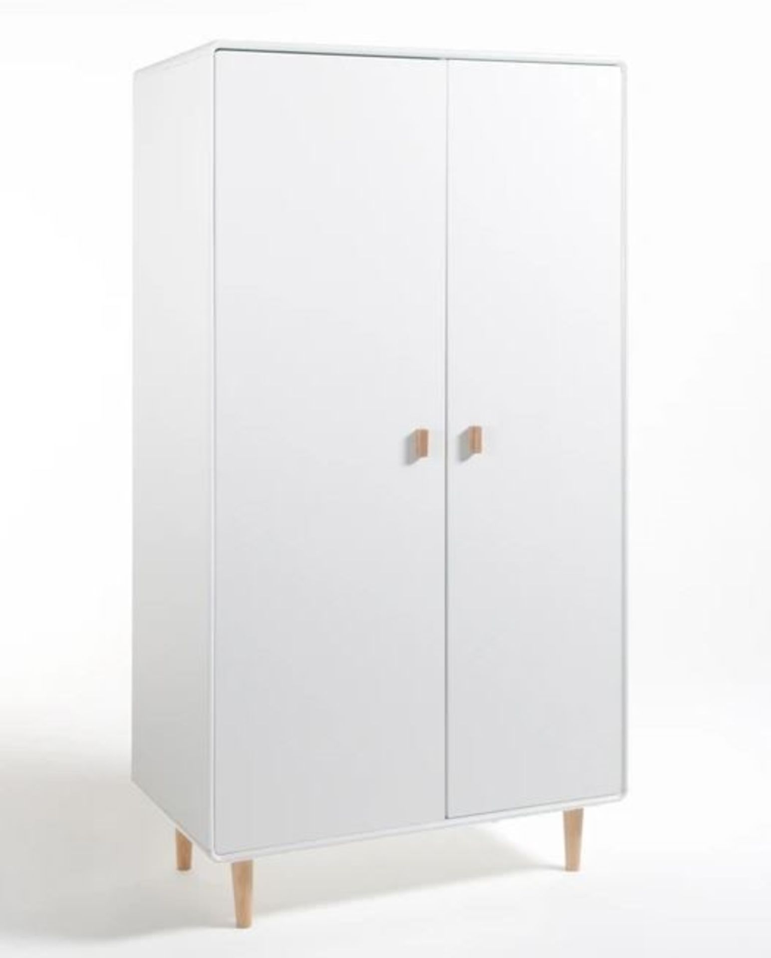 1 GRADE B BOXED JIMI 2 DOOR WARDROBE IN WHITE / RRP £525.00 (PUBLIC VIEWING AVAILABLE)