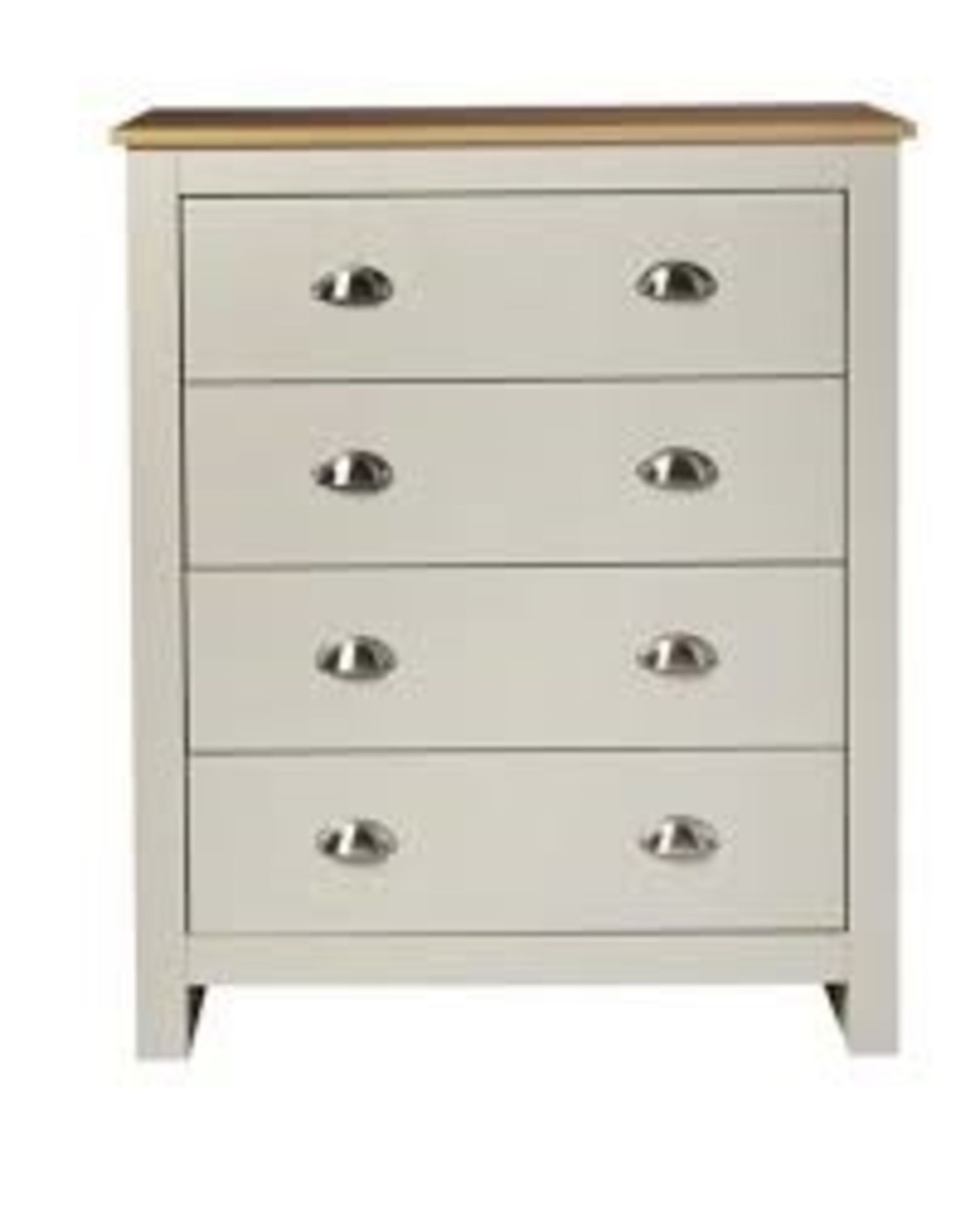 1 BOXED LANCASTER 4 DRAWER CHEST IN GREY (PUBLIC VIEWING AVAILABLE)