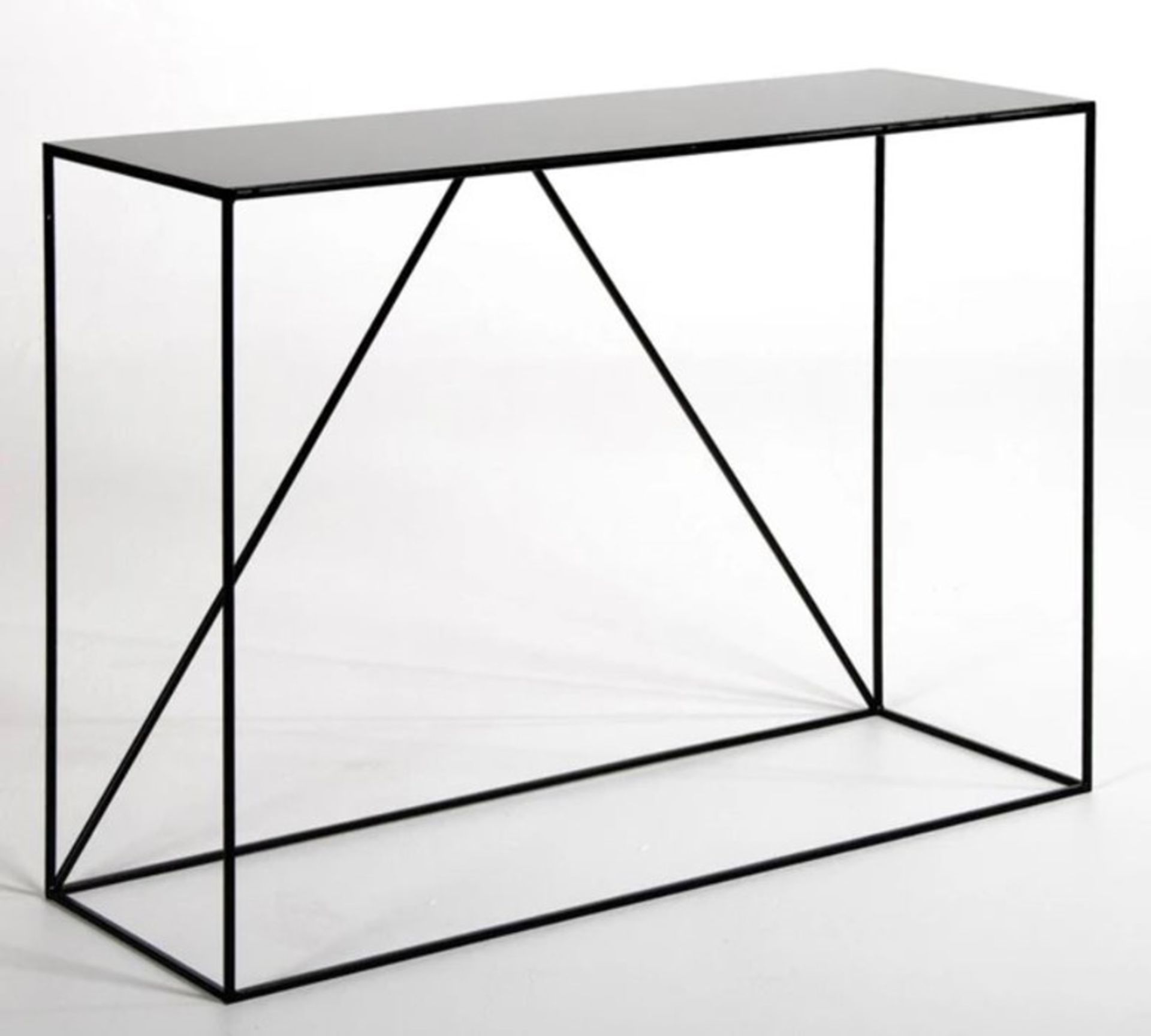 1 GRADE B BOXED LA REDOUTE ROMY METAL COSNOLE TABLE / RRP £325.00 (PUBLIC VIEWING AVAILABLE)