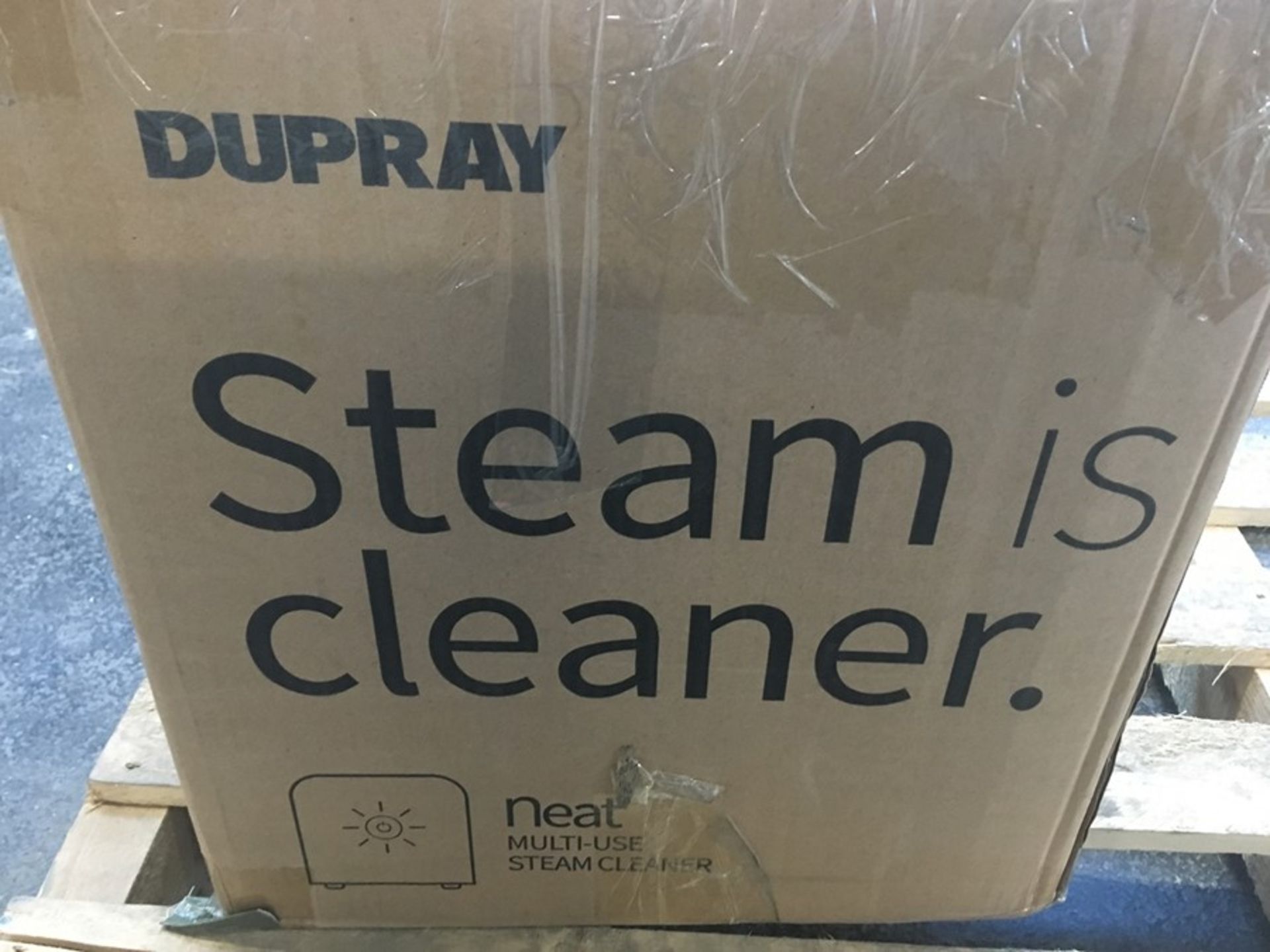 1 BOXED DUPRAY NEAT STEAM CLEANER IN WHITE / RRP £149.99 (PUBLIC VIEWING AVAILABLE)