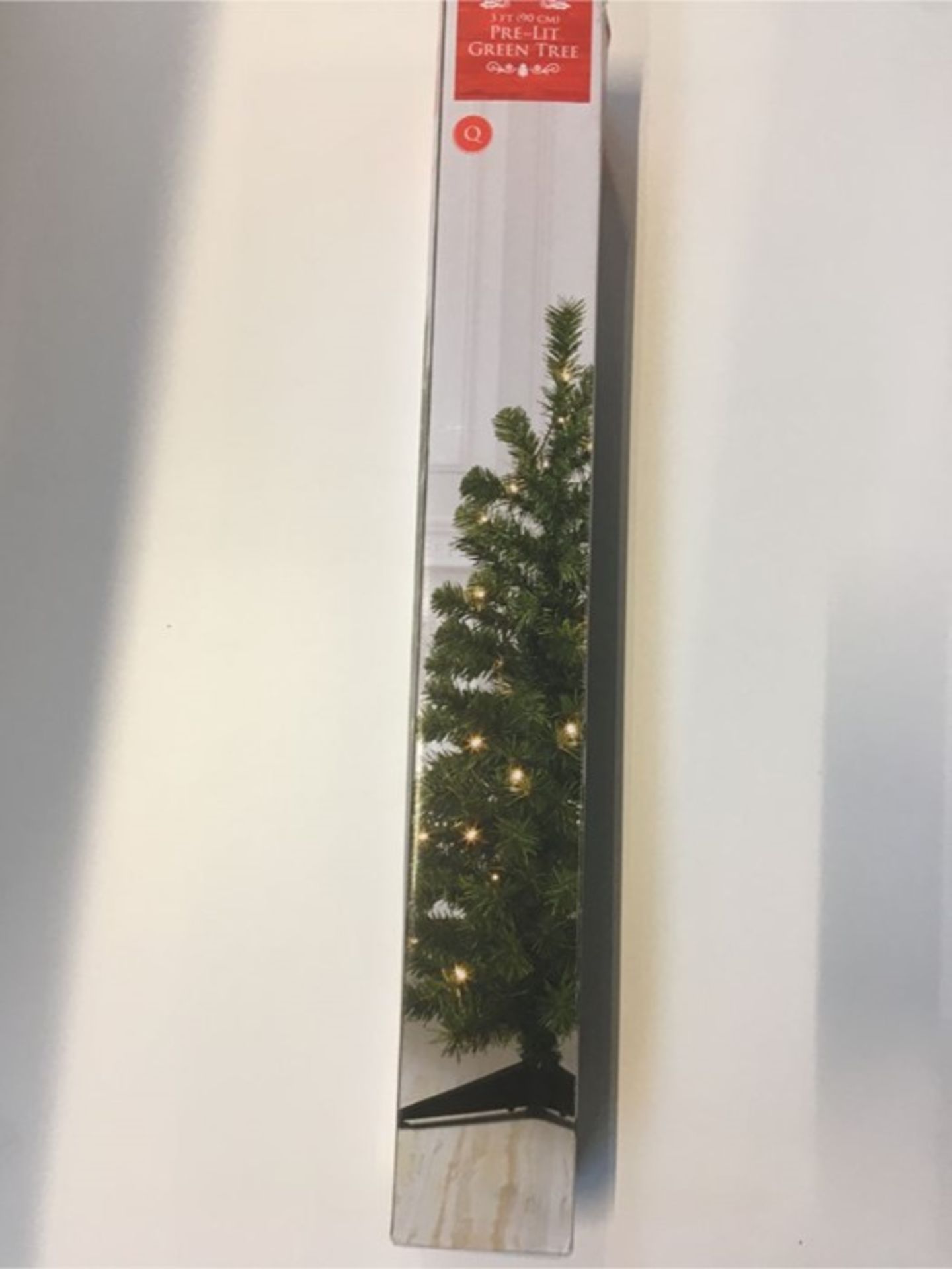 1 BOXED TESCO 3FT GREEN CHRISTMAS TREE / RRP £40.00 (PUBLIC VIEWING AVAILABLE)