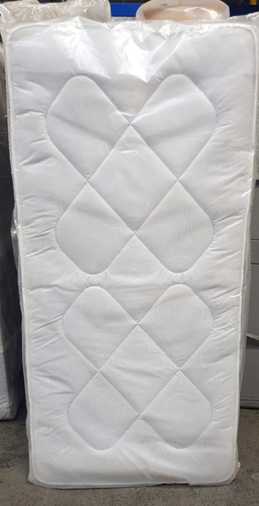 1 BAGGED 90CM SINGLE POCKET SPRUNG MATTRESS / RRP £119.99 (PUBLIC VIEWING AVAILABLE)