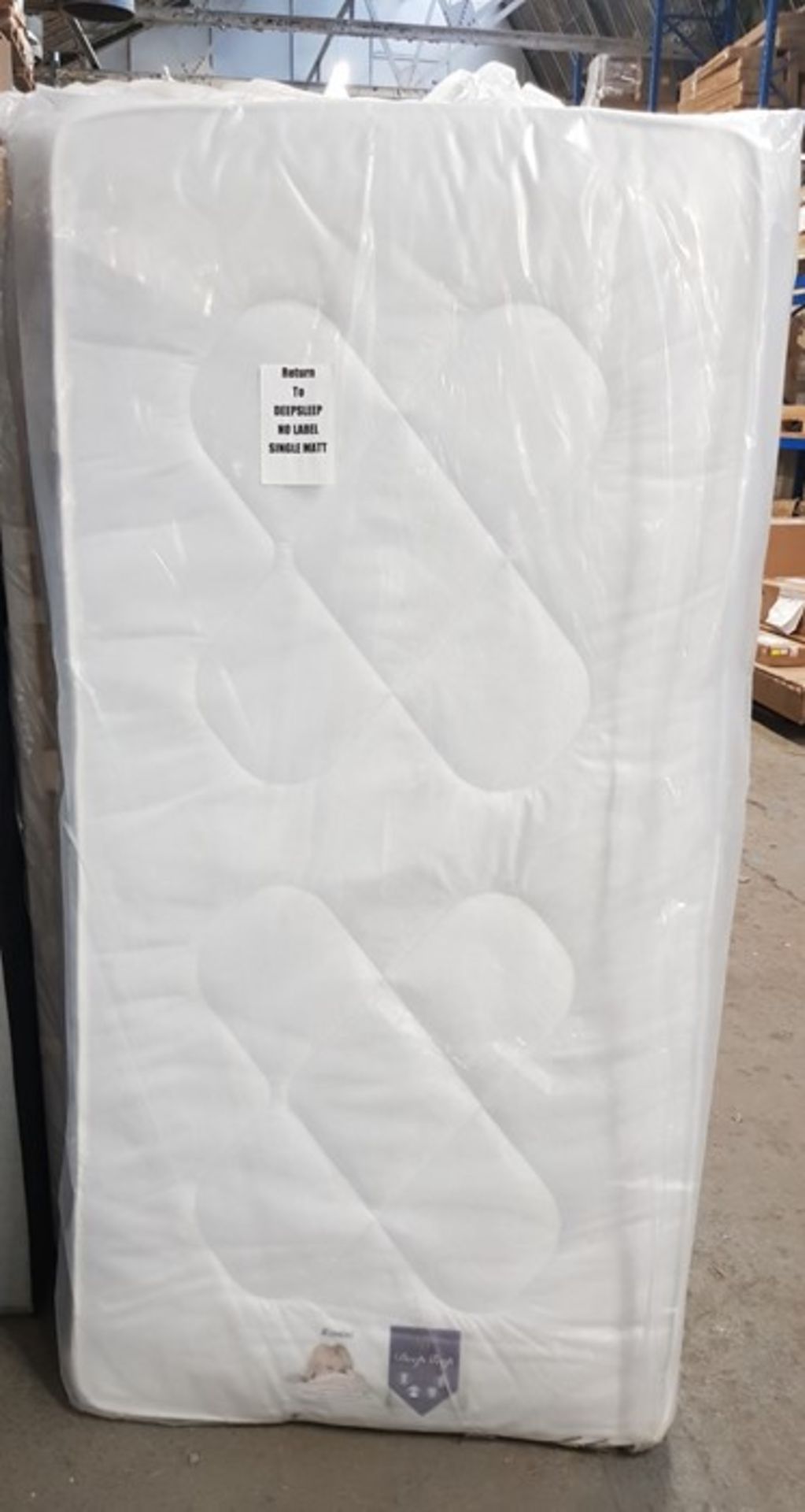 1 BAGGED 90CM SINGLE POCKET SPRUNG MATTRESS / RRP £119.99 (PUBLIC VIEWING AVAILABLE)