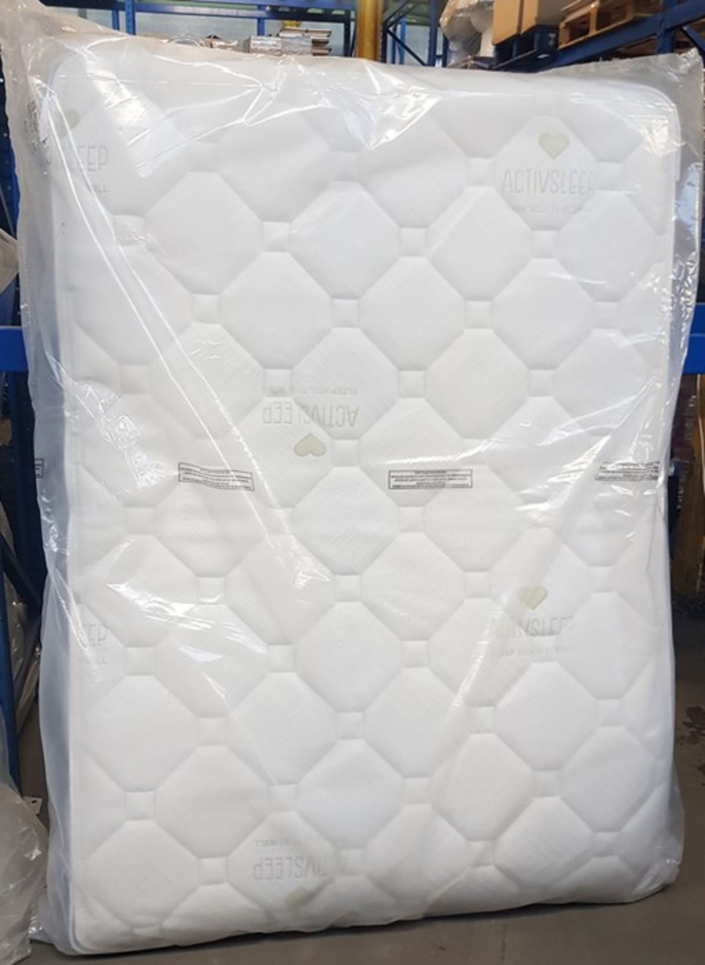 1 BAGGED ACTIVSLEEP BY SEALY 135CM DOUBLE POCKET SPRUNG MATTRESS / RRP £349.95 (PUBLIC VIEWING