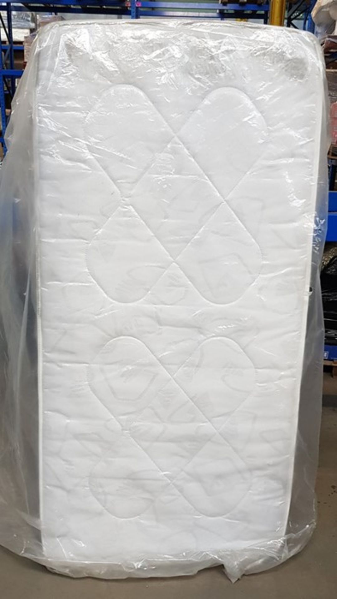 1 BAGGED 90CM SINGLE POCKET SPRUNG MATTRESS / NEEDS A CLEAN / RRP £119.00 (PUBLIC VIEWING