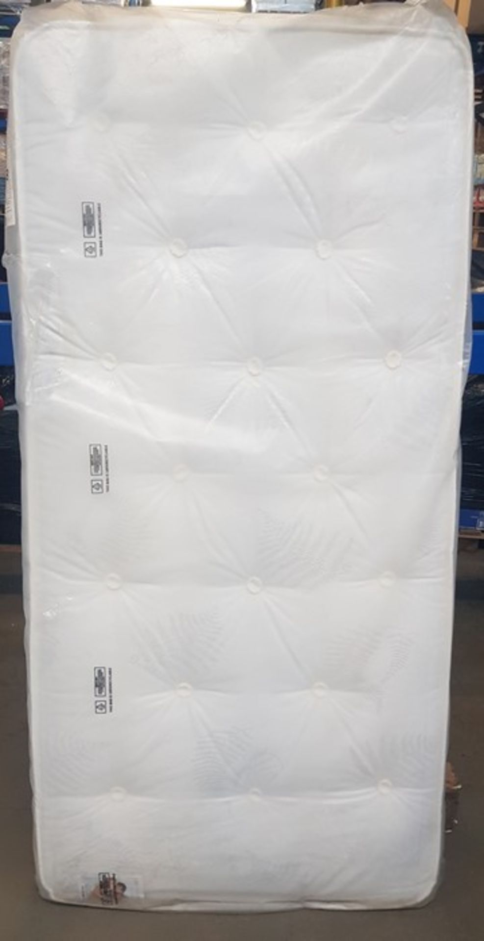 1 BAGGED 90CM SINGLE POCKET SPRUNG MATTRESS / RRP £129.99 (PUBLIC VIEWING AVAILABLE)