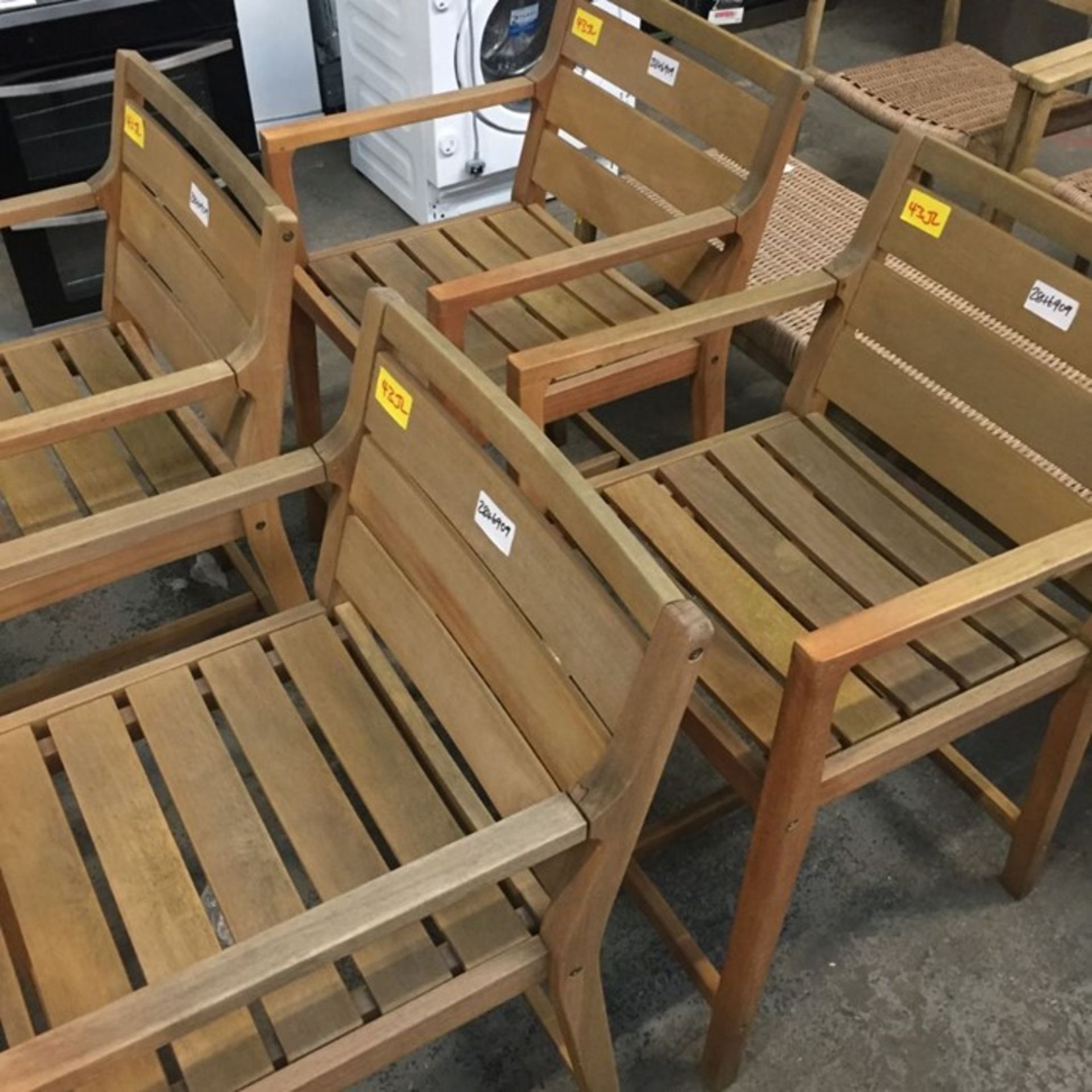 4 X JOHN LEWIS ALTA GARDEN CHAIRS