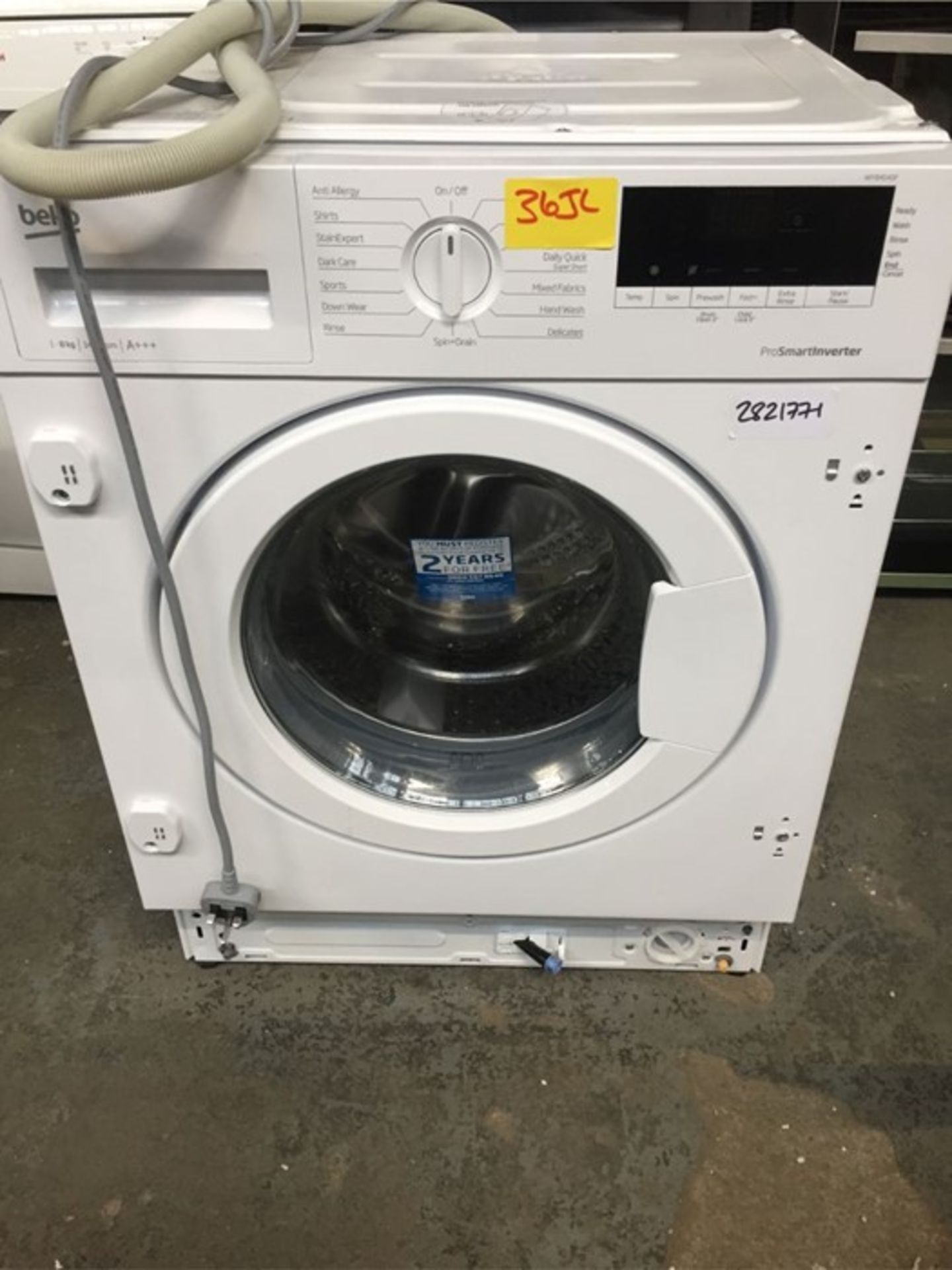 BEKO WIY84540F INTEGRATED WASHING MACHINE