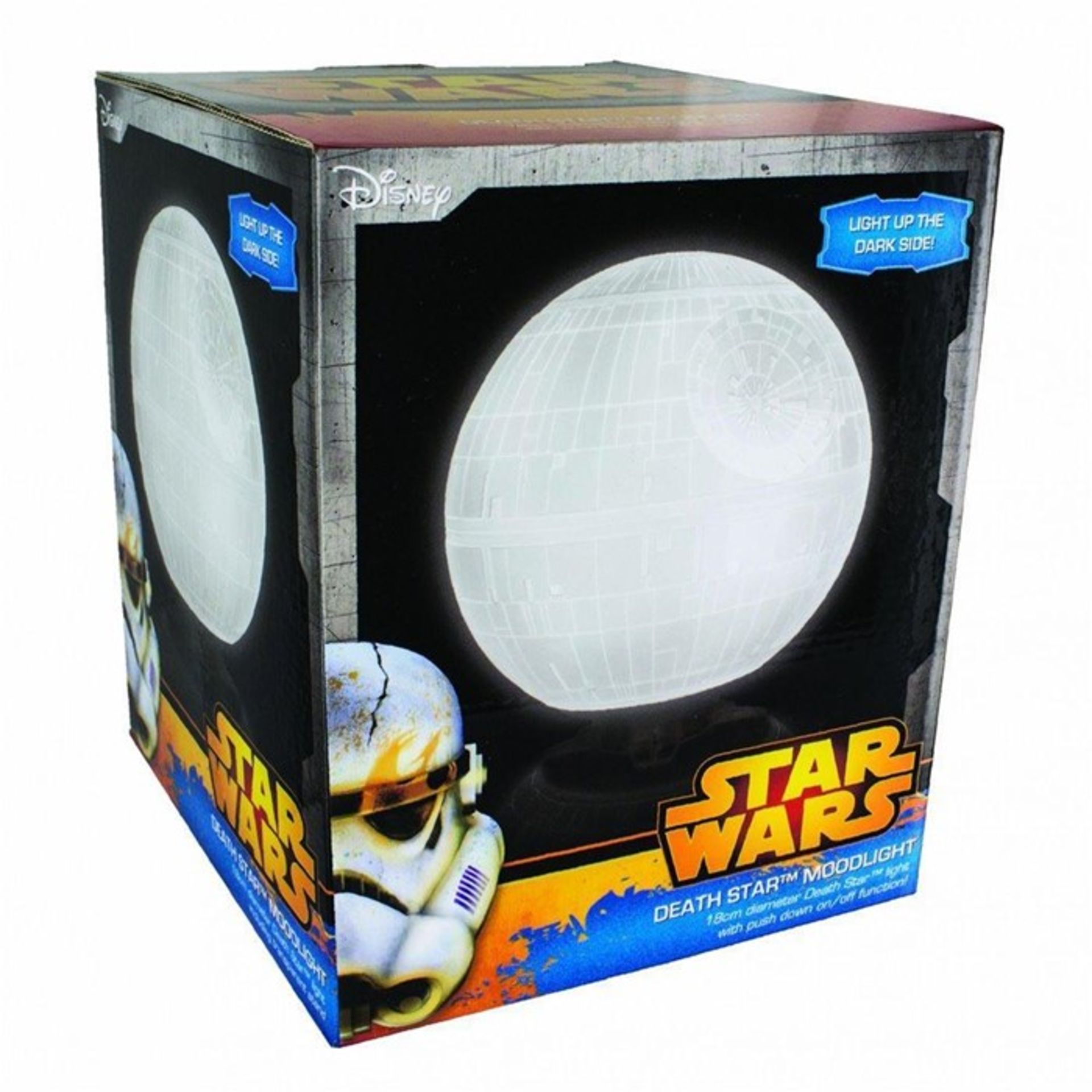 1 BOXED STAR WARS DEATH STAR MOODLIGHT / RRP £16.99 (PUBLIC VIEWING AVAILABLE)