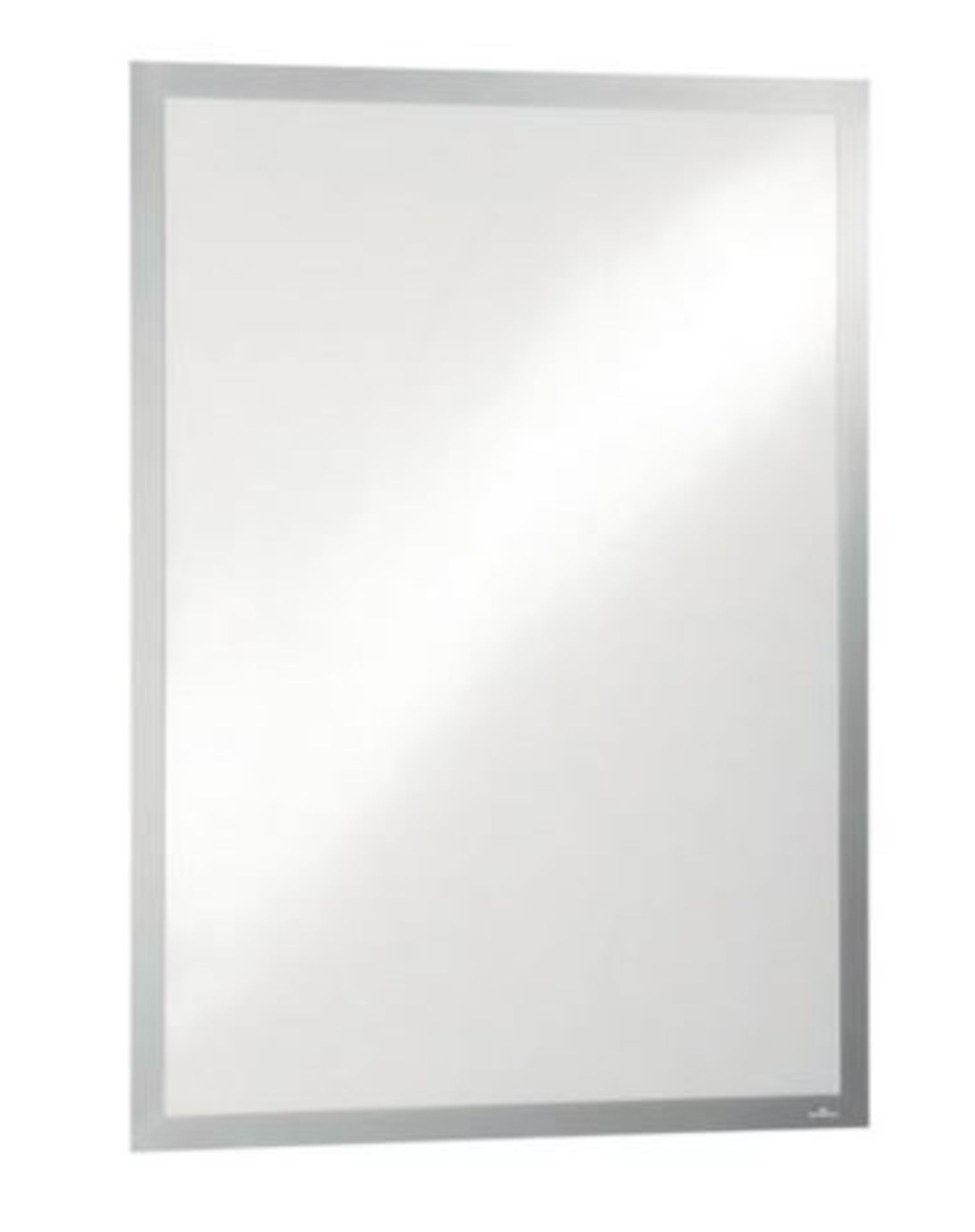 1 LOT TO CONTAIN 2 DURAFRAME SELF ADHESIVE MAGNETIC POSTER FRAMES IN METALLIC SILVER / SIZE: 50X70CM
