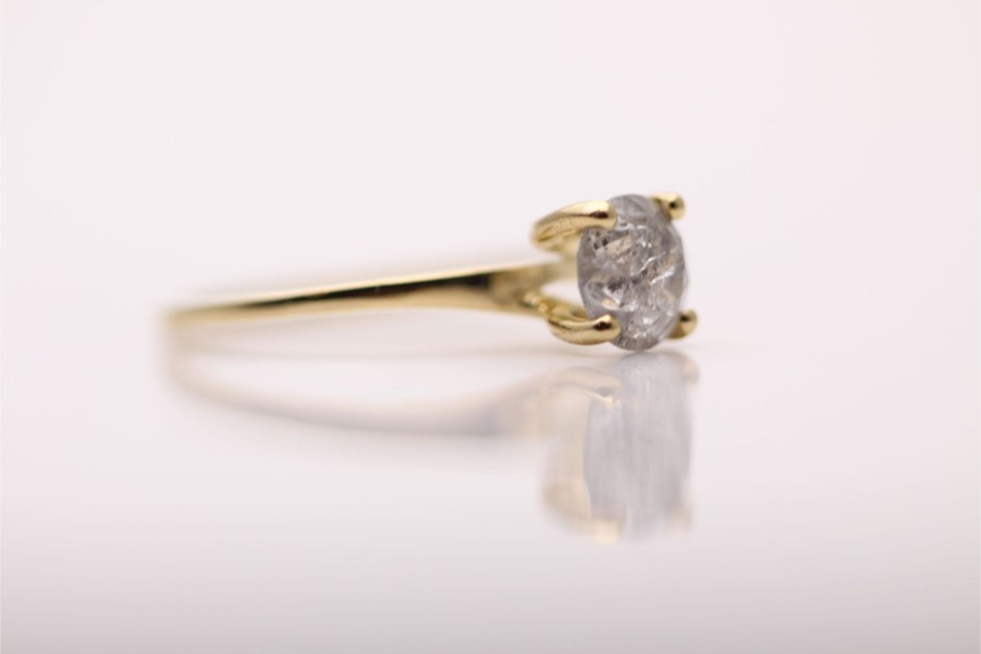 18CT YELLOW GOLD LADIES DIAMOND SOLITAIRE RING, DIAMOND WEIGHT- 0.96CT - Image 3 of 4