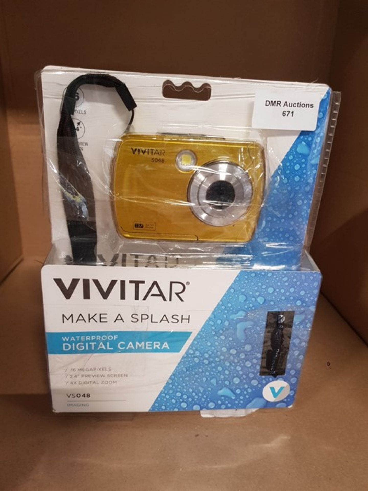 1 BOXED VIVITAR VS048 WATERPROOF DIGITAL CAMERA / RRP £42.33 / BL - 6214 (PUBLIC VIEWING AVAILABLE)