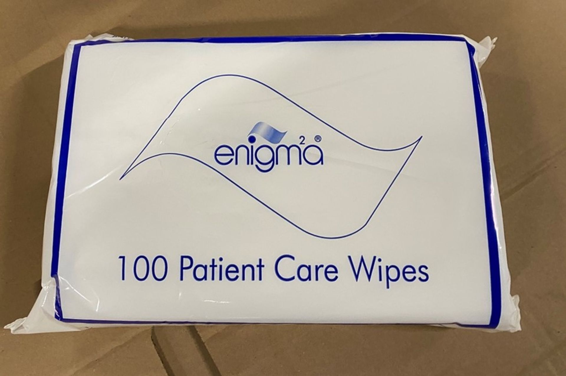 1 BOXED 12 PACK OF ENIGMA PATIENT CARE WIPES (100 WIPES PER PACK) / RRP £40.00 (PUBLIC VIEWING