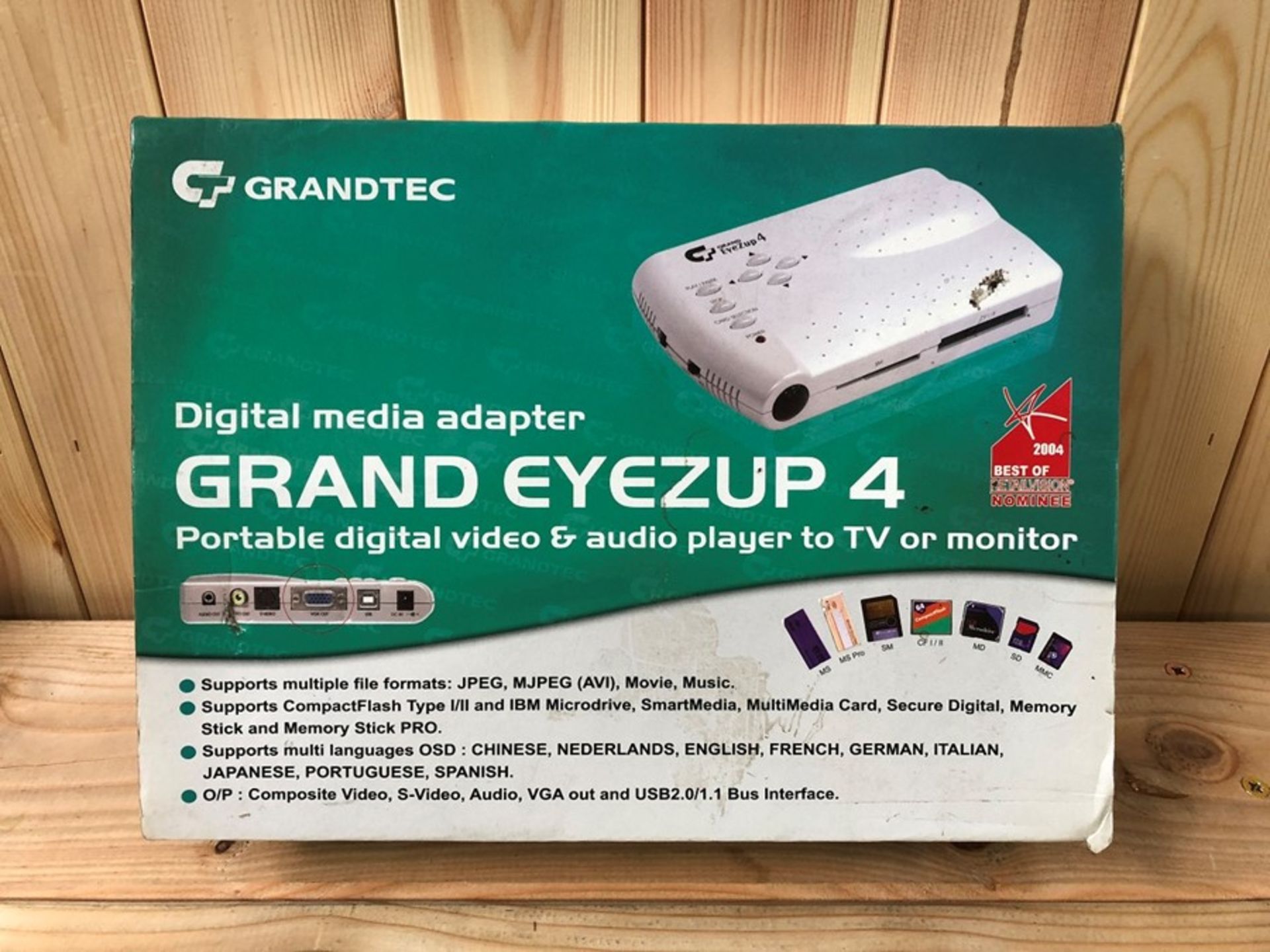 1 BOXED AND UNTESTED GRANDTEX GRAND EYEZUP 4 DIGITAL MEDIA ADAPTER / RRP £150.00 (PUBLIC VIEWING