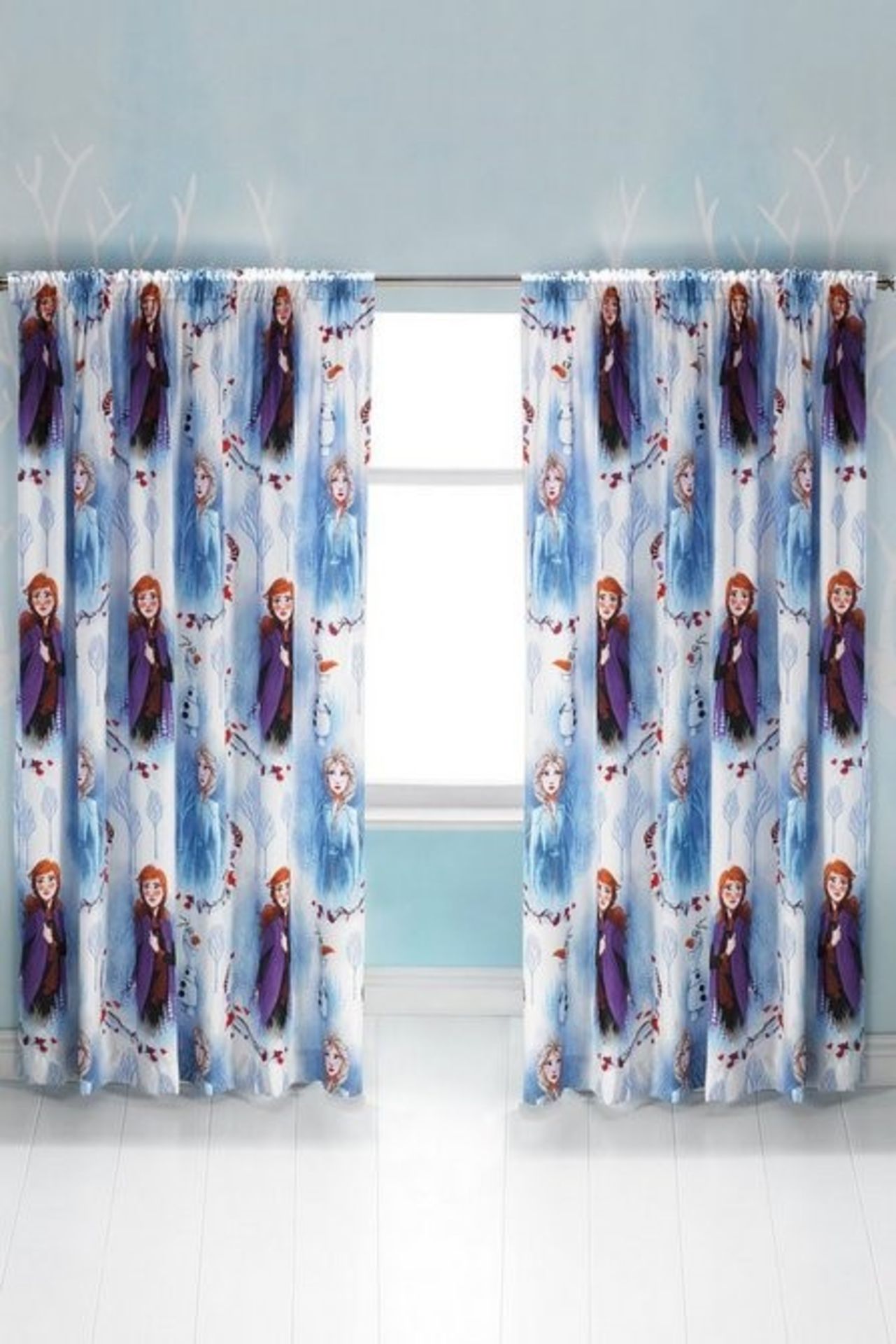 1 AS NEW BAGGED FROZEN II CURTAINS WITHOUT TIE BACKS / SIZE: 66 X 72" / RRP £19.99 (PUBLIC VIEWING