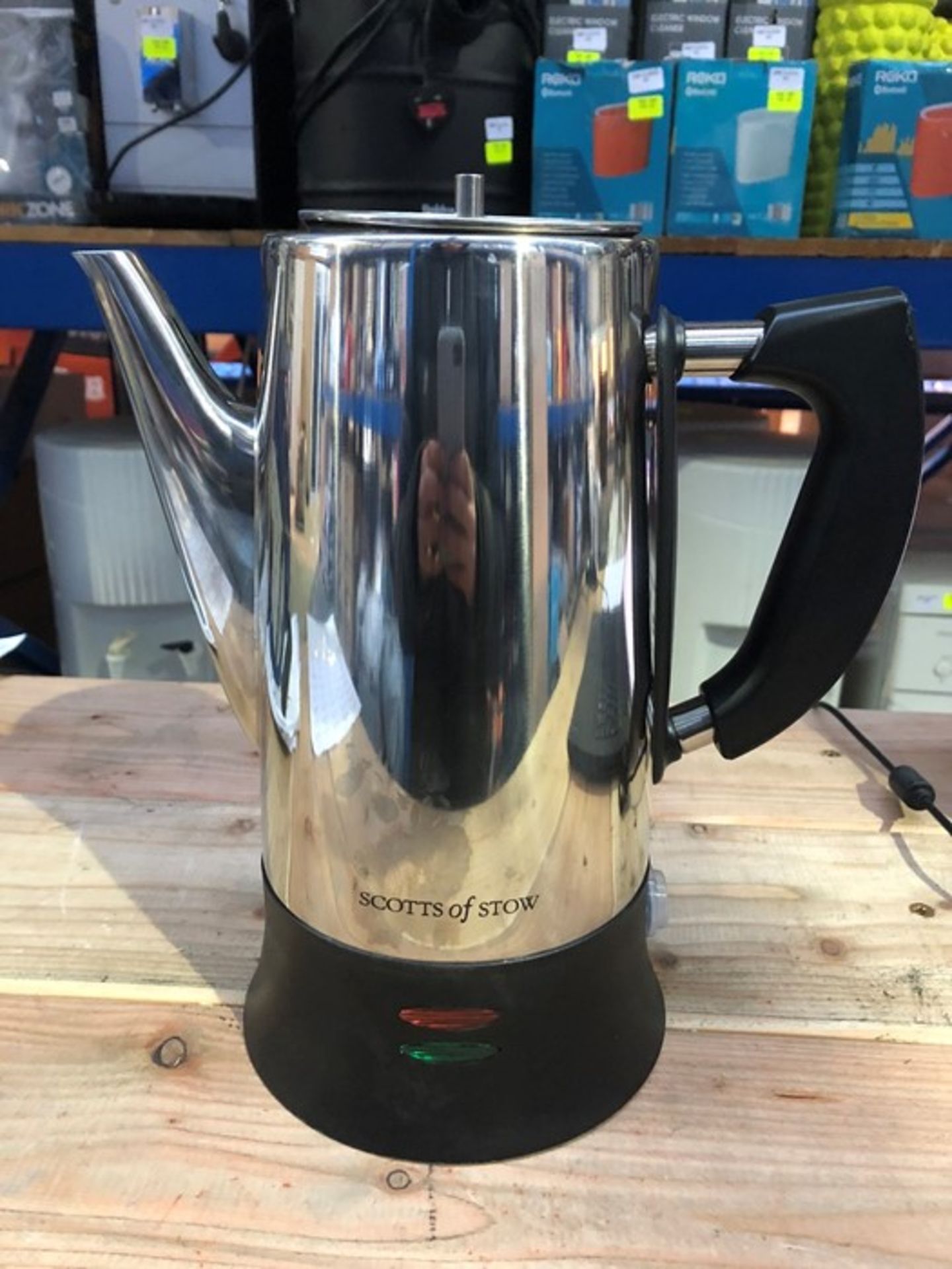 1 SCOTTS OF STOW CORDLESS COFFEE PERCOLATOR / RRP £39.99 (PUBLIC VIEWING AVAILABLE)