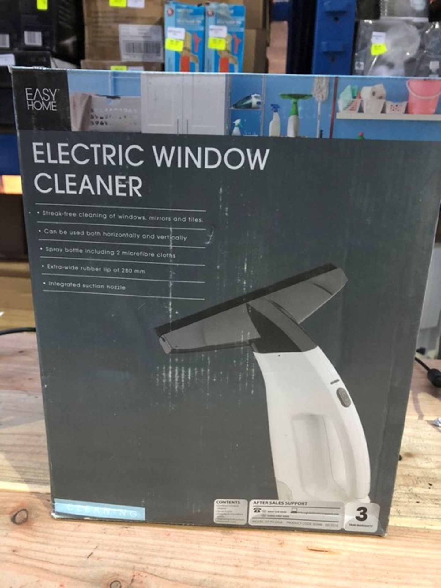 1 BOXED EASYHOME ELECTRIC WINDOW CLEANER / RRP £19.99 (PUBLIC VIEWING AVAILABLE)