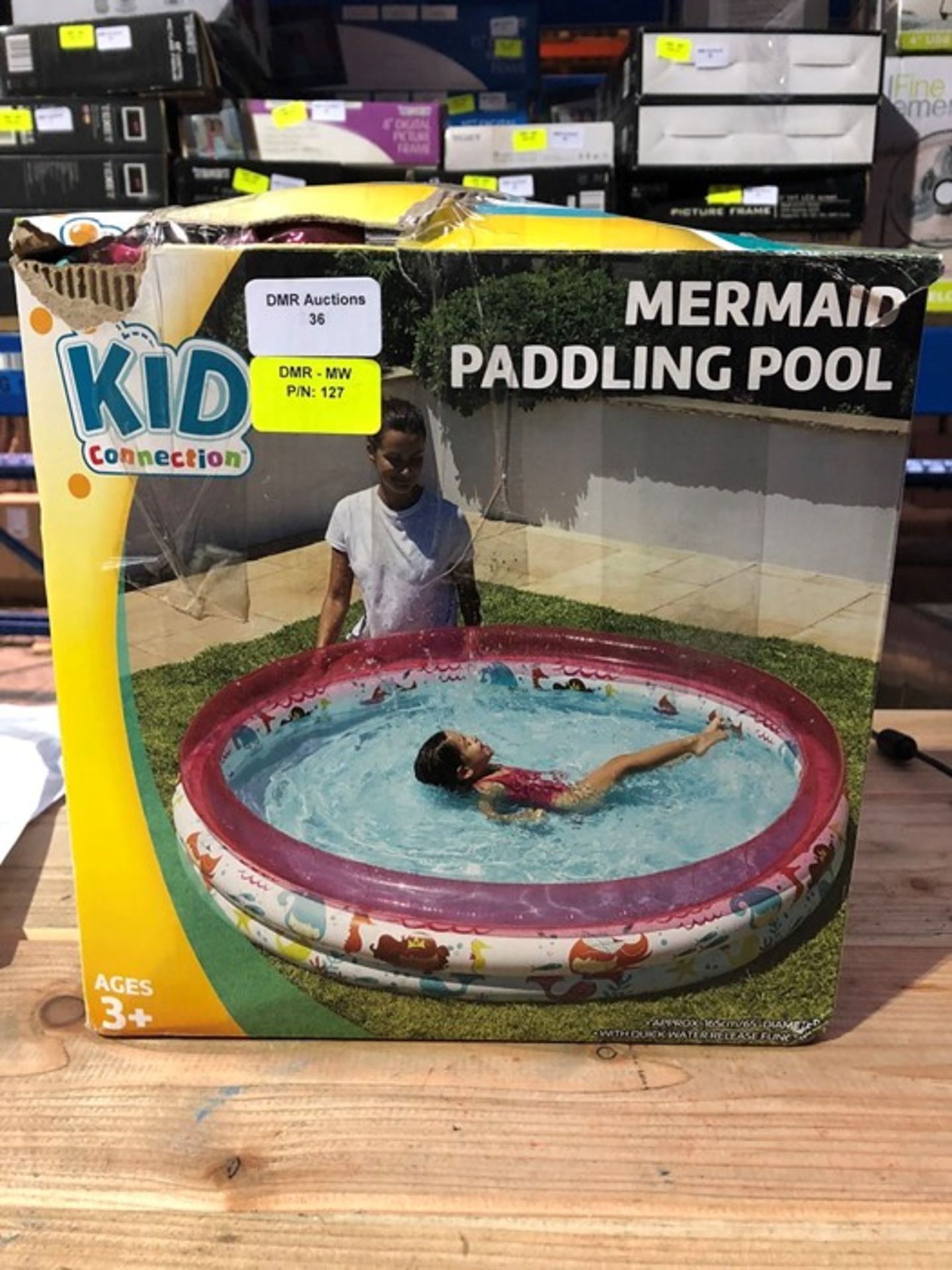 1 BOXED KID CONNECTION MERMAID PADDLING POOL / RRP £12.99 (PUBLIC VIEWING AVAILABLE)