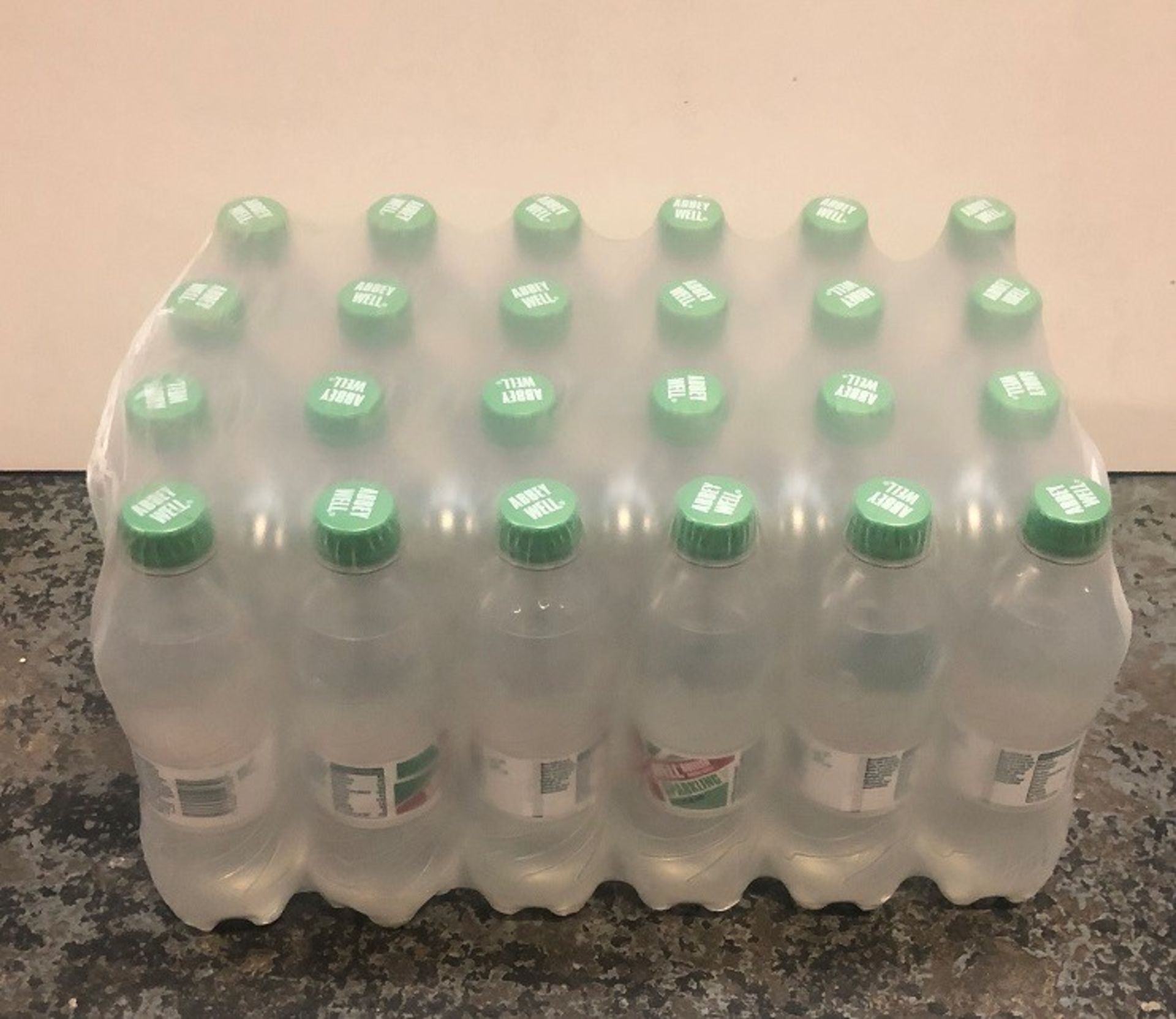 1 LOT TO CONTAIN 12 LARGE PACKS OF ABBEY WELL SPARKLING WATER / 24 BOTTLES PER PACK / BEST BEFORE: