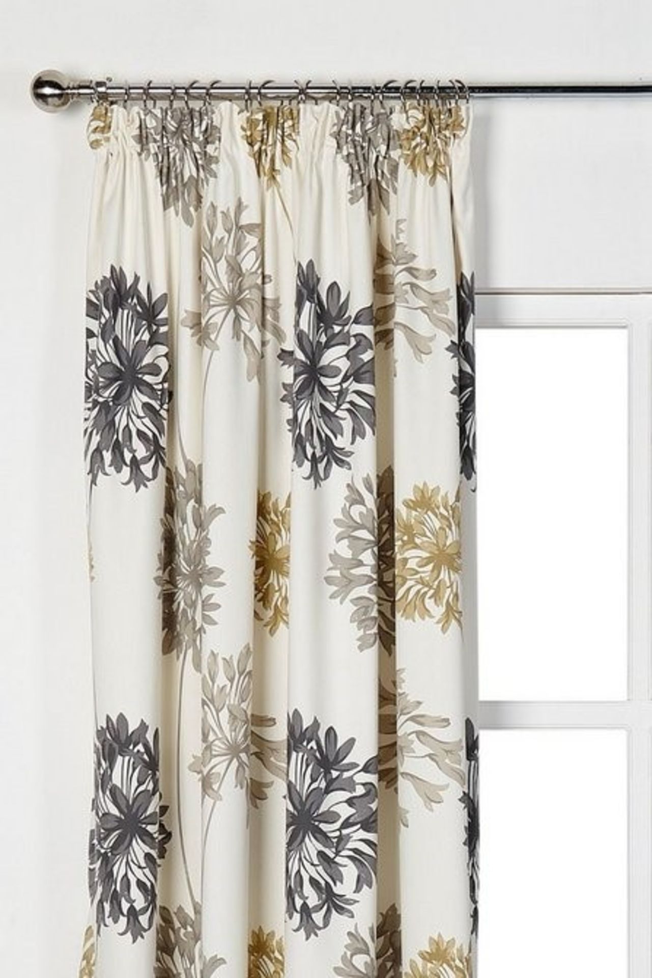 1 AS NEW BAGGED PAIR OF LAURABETH PENCIL PLEAT LINED CURTAINS / 66 X 72" / RRP £37.99 (PUBLIC - Image 2 of 2