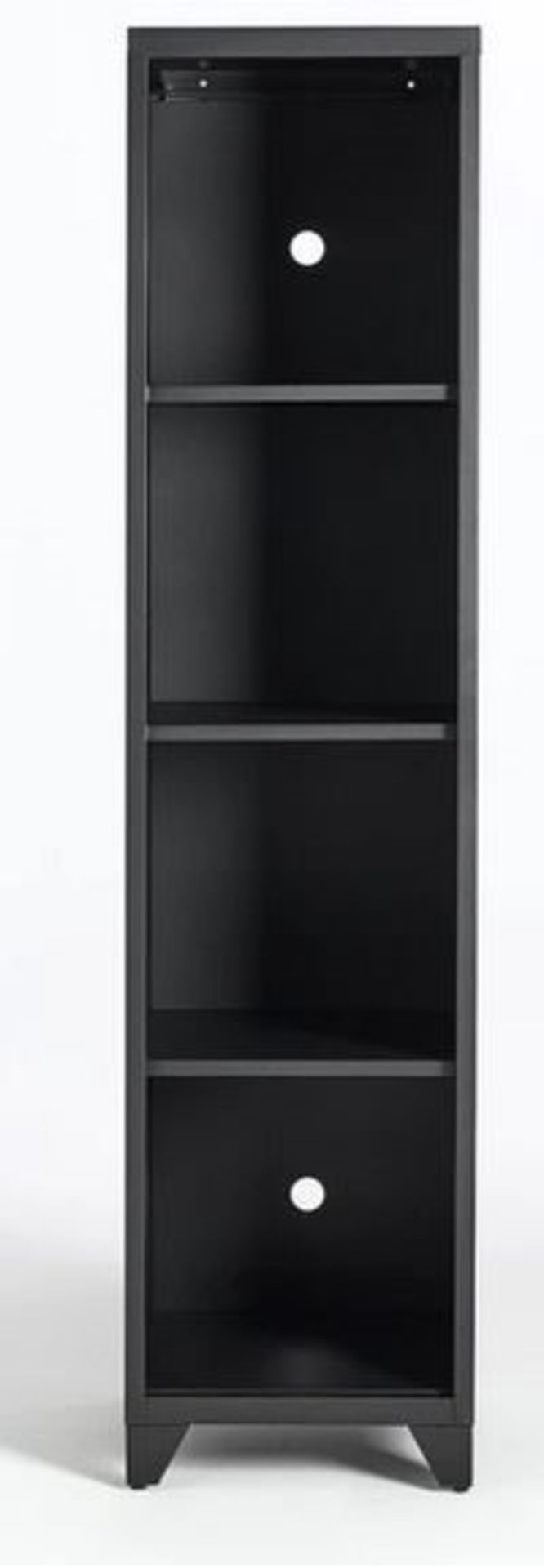 1 GRADE B BOXED DESIGNER HIBA METAL STORAGE UNIT WITH 4 SHELVES IN BLACK / RRP £215.00 (PUBLIC