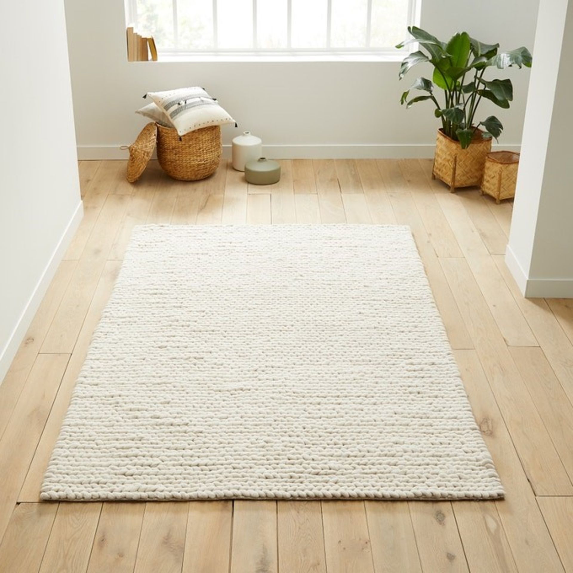 1 GRADE B BAGGED DIANO PURE WOOL KNIT EFFECT RUG / 120 X 170CM / RRP £180.00 (PUBLIC VIEWING - Image 2 of 2