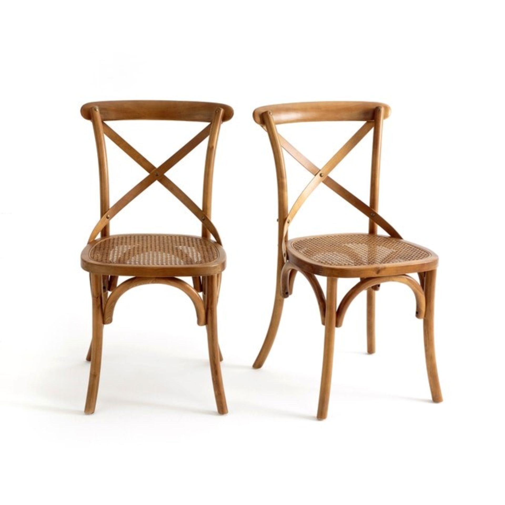 1 GRADE B BOXED DESIGNER CEDAK WOOD AND CANE CHAIR IN NATURAL **ONLY 1 CHAIR** / RRP £114.50 (PUBLIC