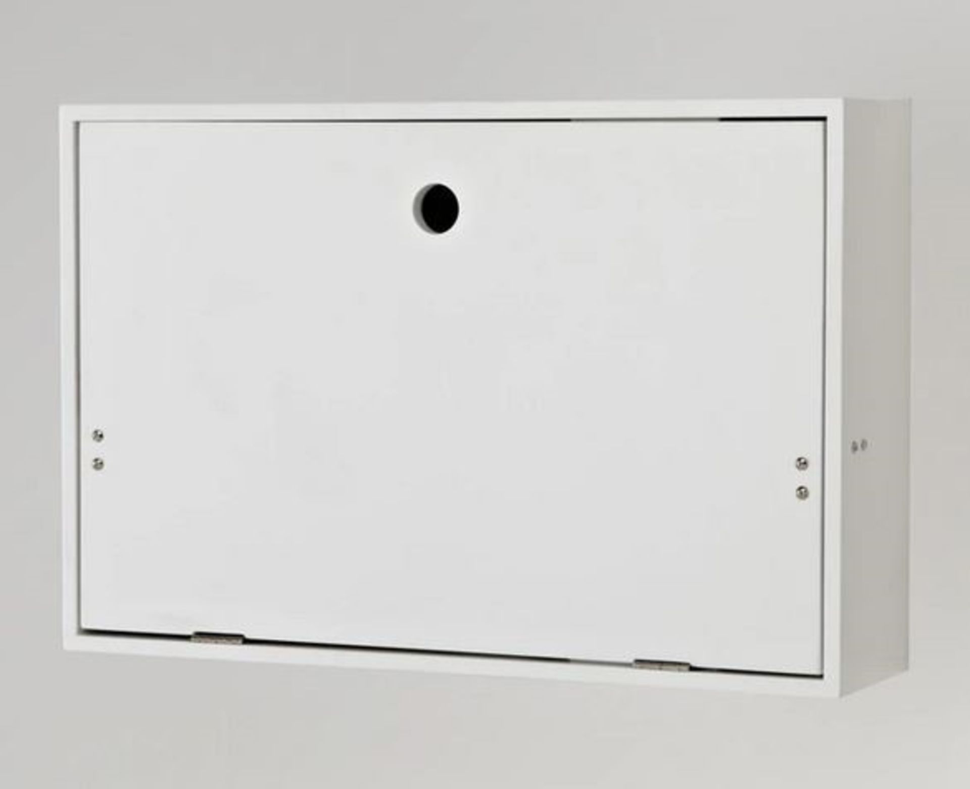 1 BOXED GRADE B DESIGNER MEETING MINI FOLDAWAY WALL DESK IN WHITE / RRP £85.00 (PUBLIC VIEWING