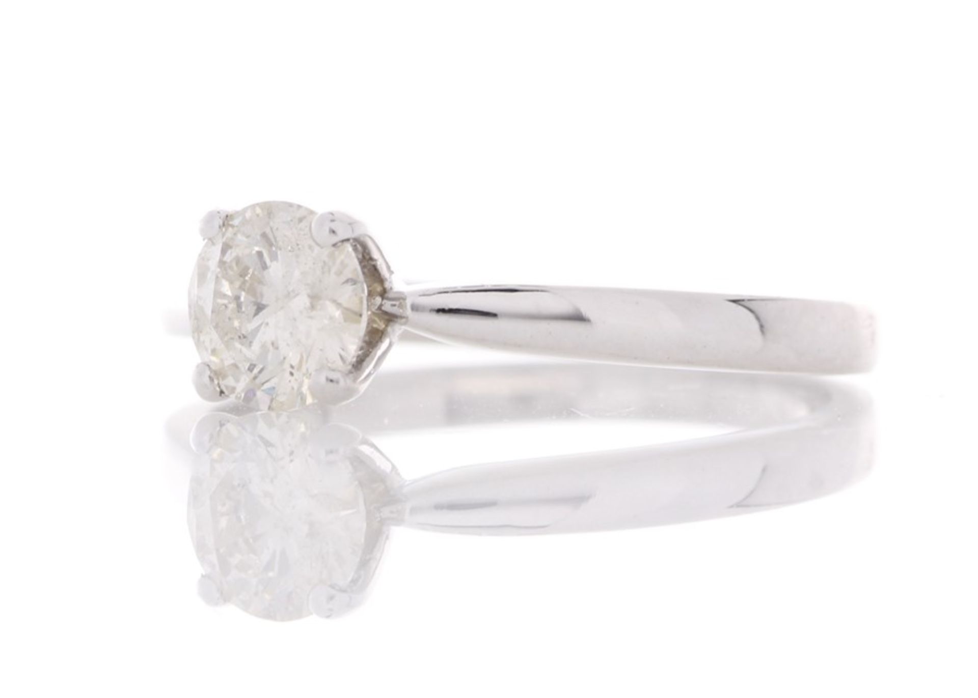 Valued by GIE £9,955.00 - 18ct White Gold Single Stone Prong Set Diamond Ring 0.57 Carats - 3103191, - Image 2 of 5