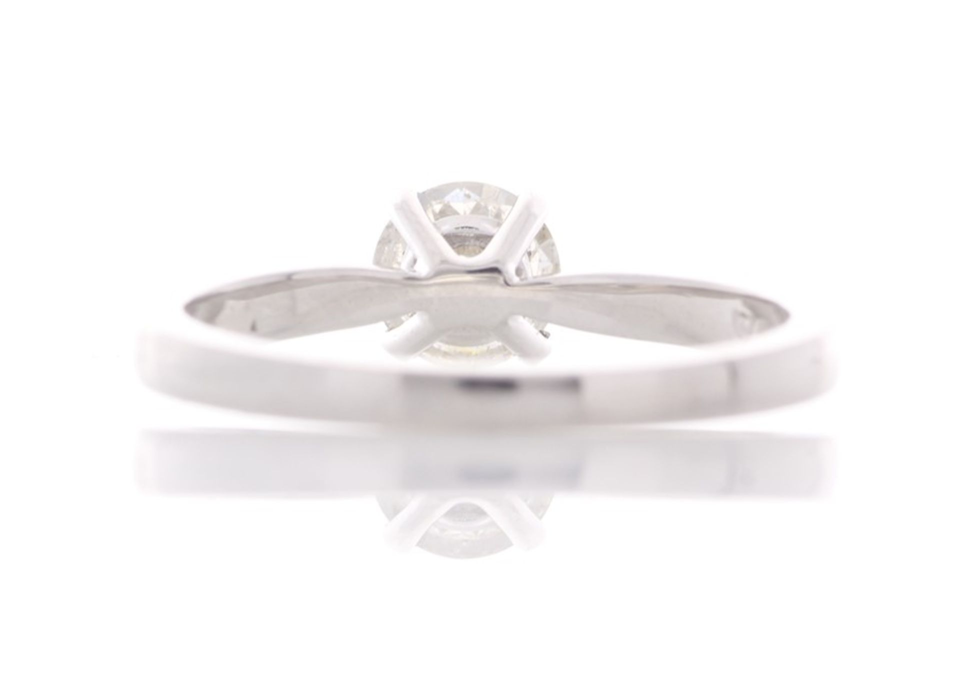 Valued by GIE £9,955.00 - 18ct White Gold Single Stone Prong Set Diamond Ring 0.57 Carats - 3103191, - Image 3 of 5