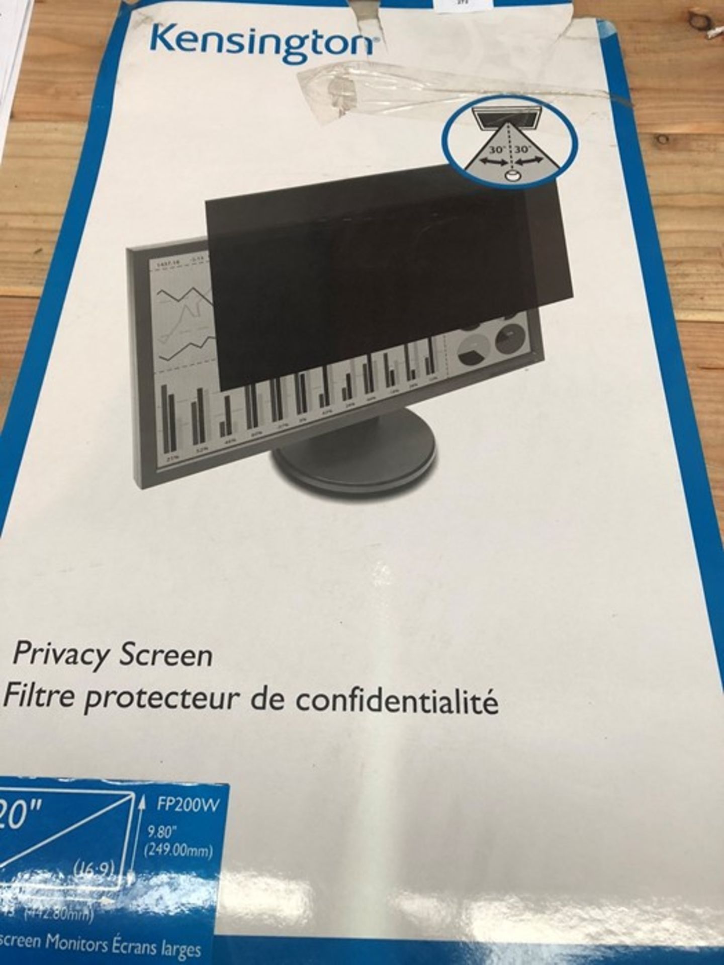 1 BOXED KENSINGTON PRIVACY SCREEN SHEET (PUBLIC VIEWING AVAILABLE)