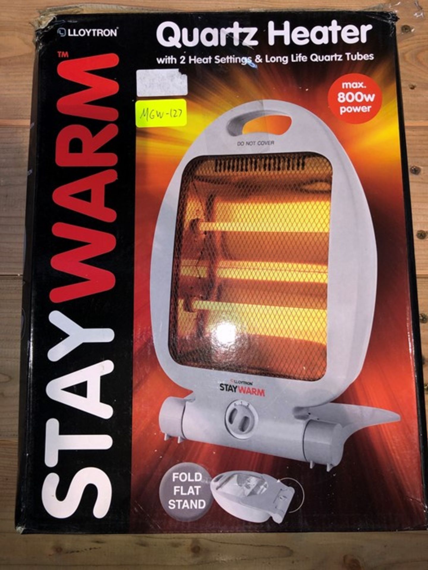 1 BOXED LLOYTRON QUARTZ HEATER (PUBLIC VIEWING AVAILABLE)