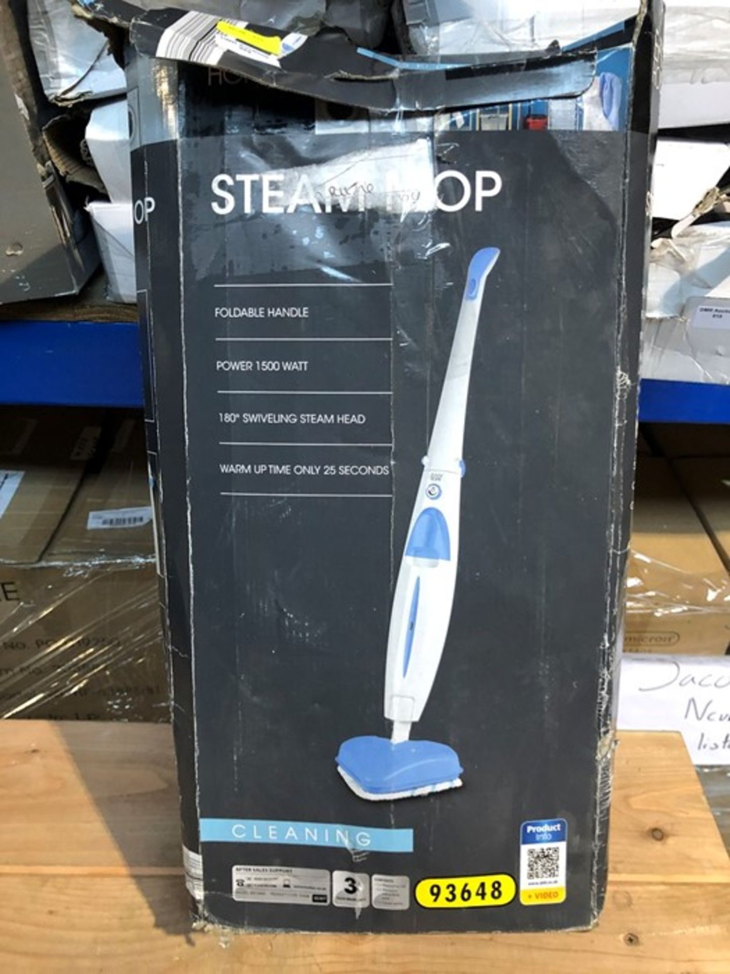 1 BOXED EASY HOME STEAM MOP / RRP £24.99 (PUBLIC VIEWING AVAILABLE)