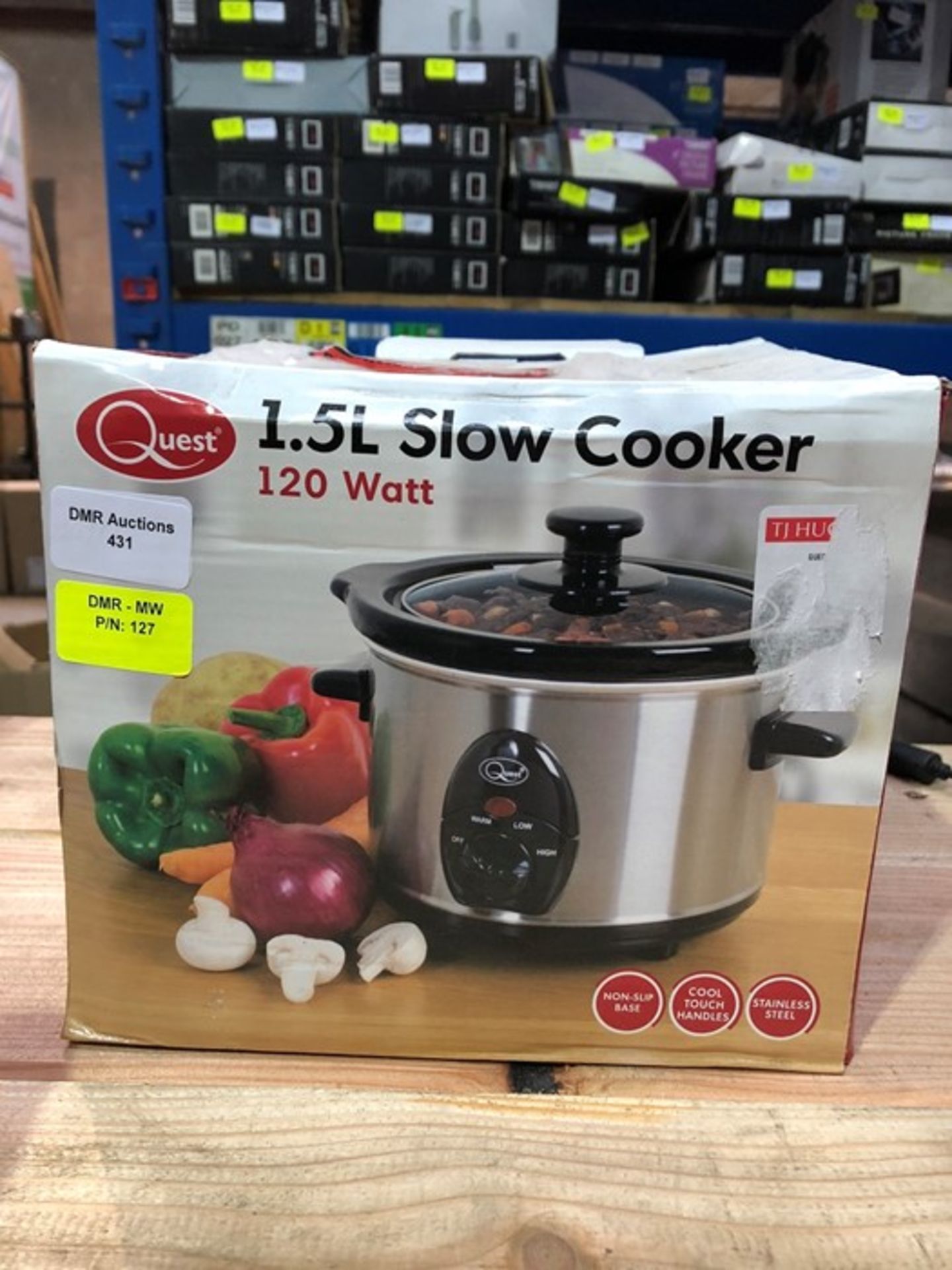 1 BOXED QUEST 1.5L 120 WATT SLOW COOKER / RRP £15.99 (PUBLIC VIEWING AVAILABLE)