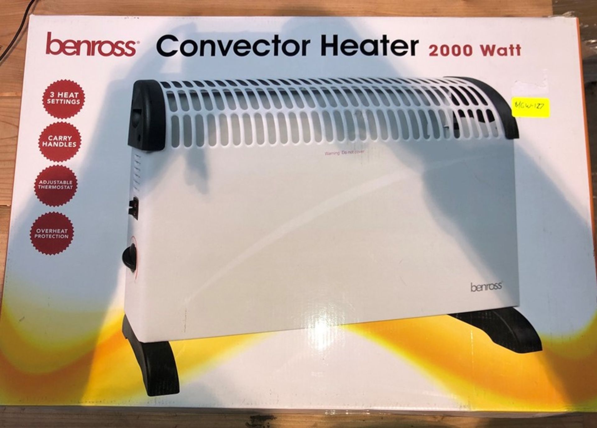 1 BOXED BENROSS CONVECTOR HEATER / RRP £30.96 (PUBLIC VIEWING AVAILABLE)