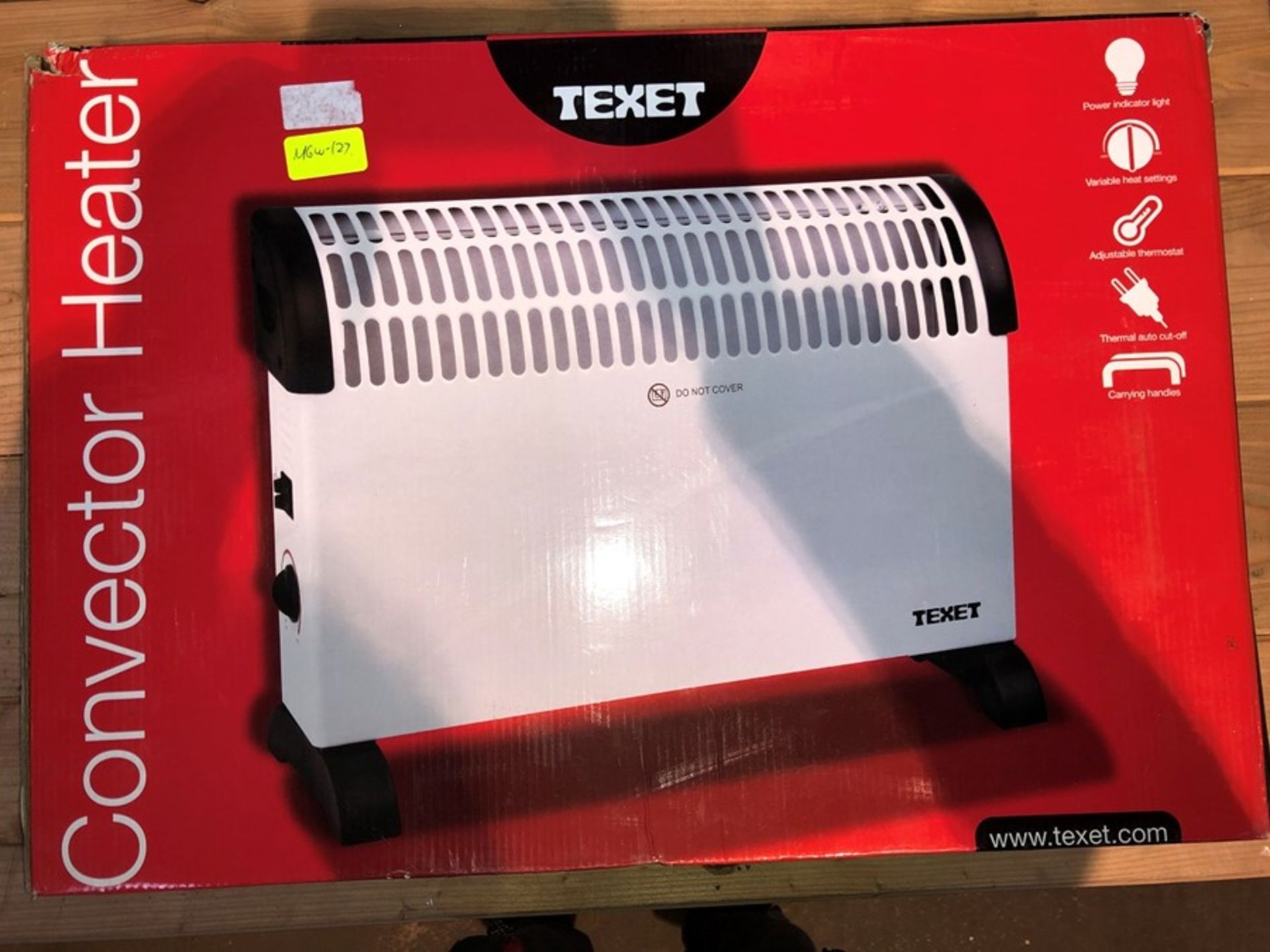 1 BOXED TEXET CONVECTOR HEATER / RRP £30.96 (PUBLIC VIEWING AVAILABLE)