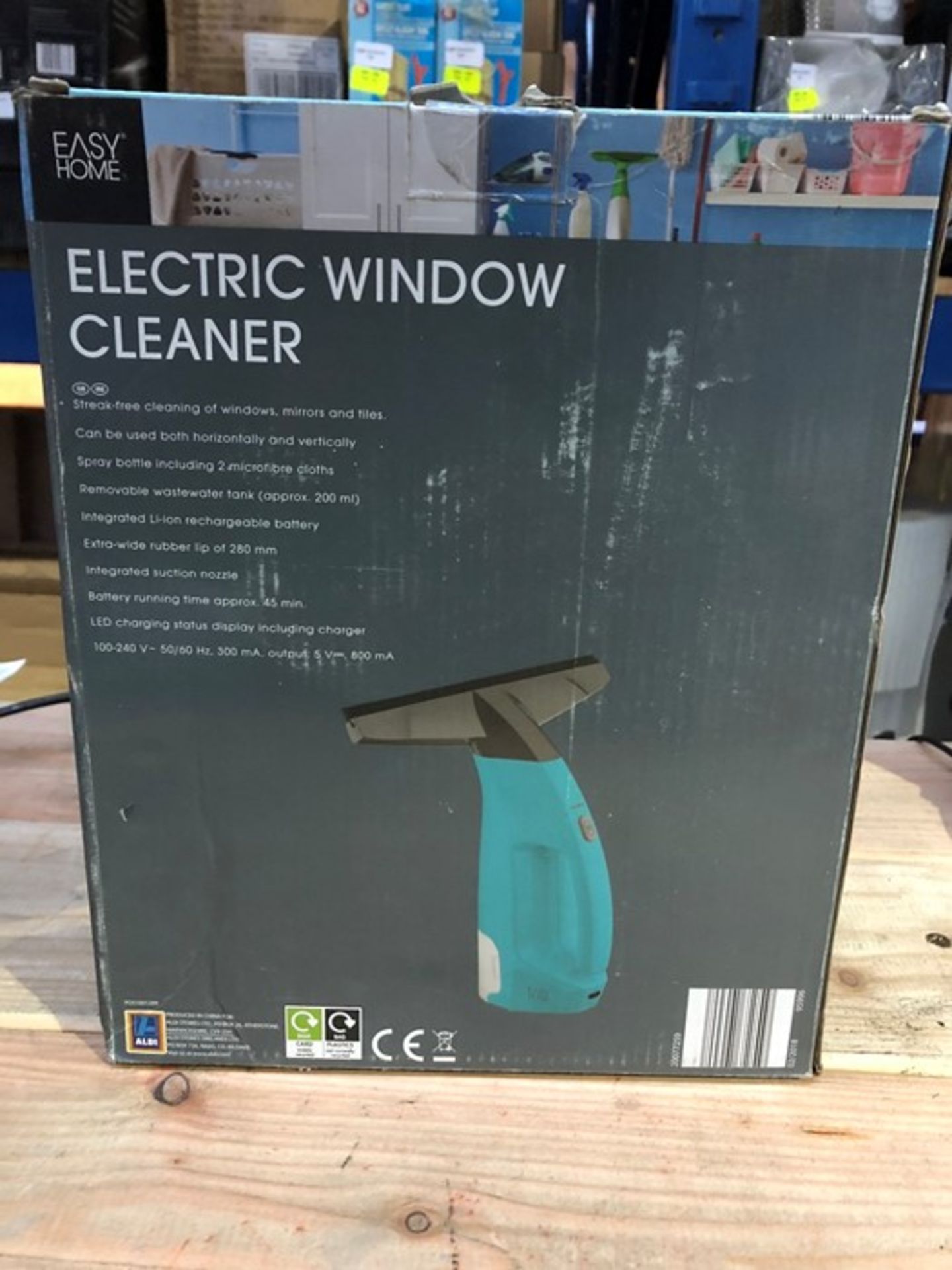 1 BOXED EASYHOME ELECTRIC WINDOW CLEANER / RRP £19.99 (PUBLIC VIEWING AVAILABLE)