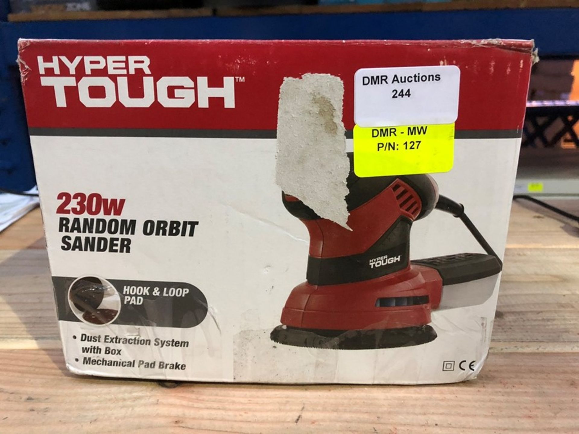 1 BOXED HYPER TOUGH RANDOM ORBIT SANDER / RRP £16.94 (PUBLIC VIEWING AVAILABLE)