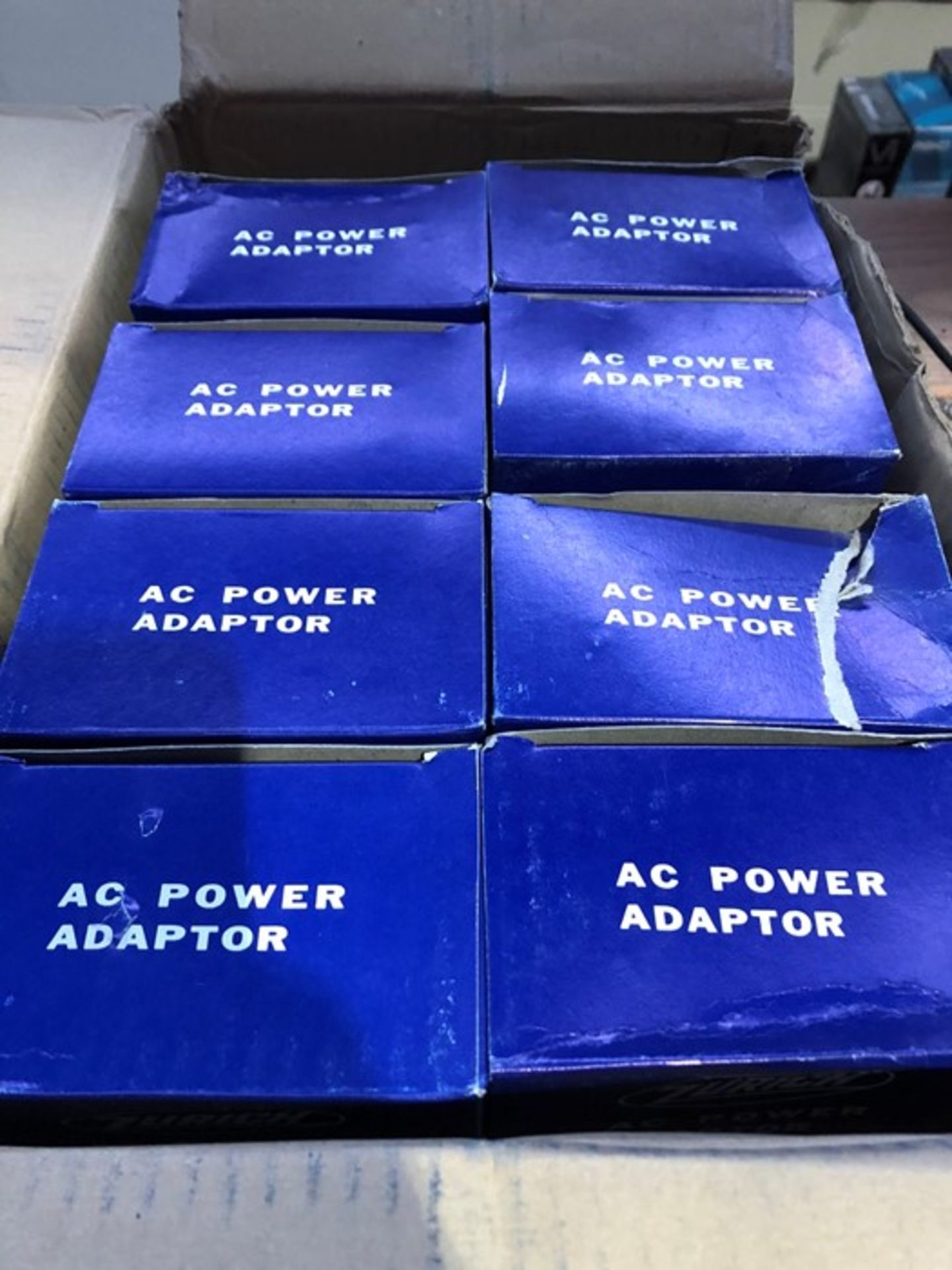 1 LOT TO CONTAIN 8 BOXED EUROPEAN AC POWER ADAPTORS / RRP 49.80 (PUBLIC VIEWING AVAILABLE)