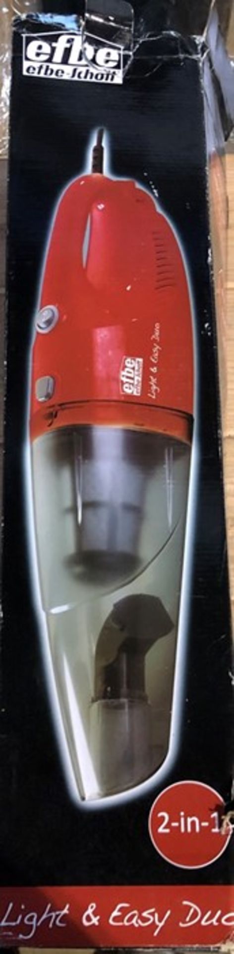 1 BOXED EFBE SCOTT LIGHT AND EASY DUO HOOVER / RRP £24.99 (PUBLIC VIEWING AVAILABLE)