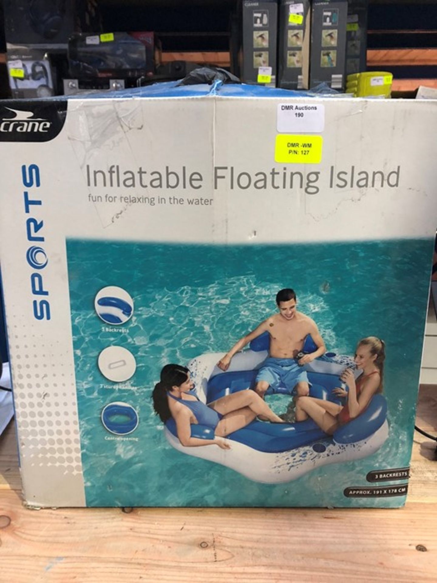 1 BOXED CRANE INFLATABLE FLOATING ISLAND / RRP £12.99 (PUBLIC VIEWING AVAILABLE)