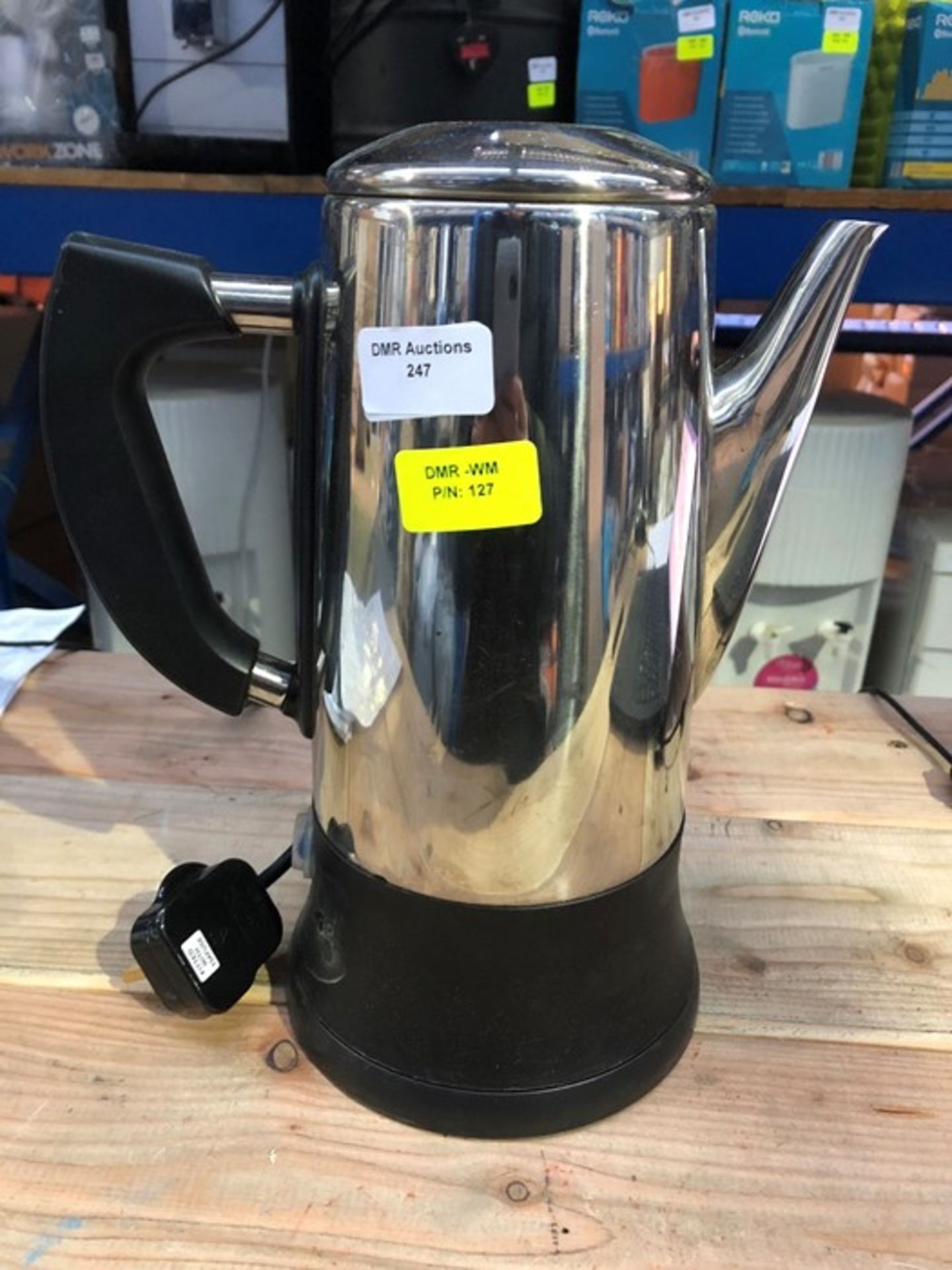 1 SCOTTS OF STOW CORDLESS COFFEE PERCOLATOR / RRP £39.99 (PUBLIC VIEWING AVAILABLE)