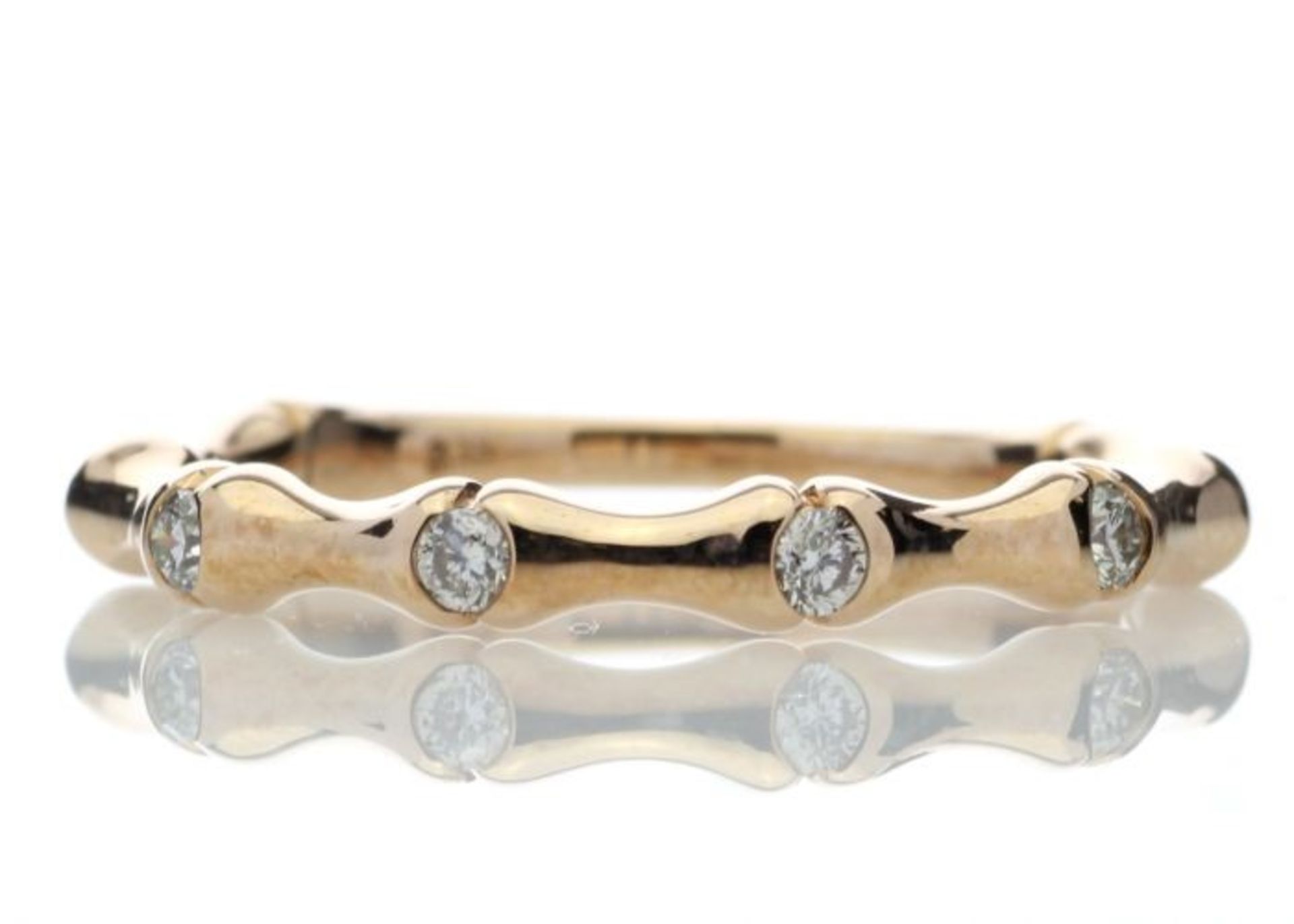 9ct Rose Gold Diamond Ring G SI 0.12