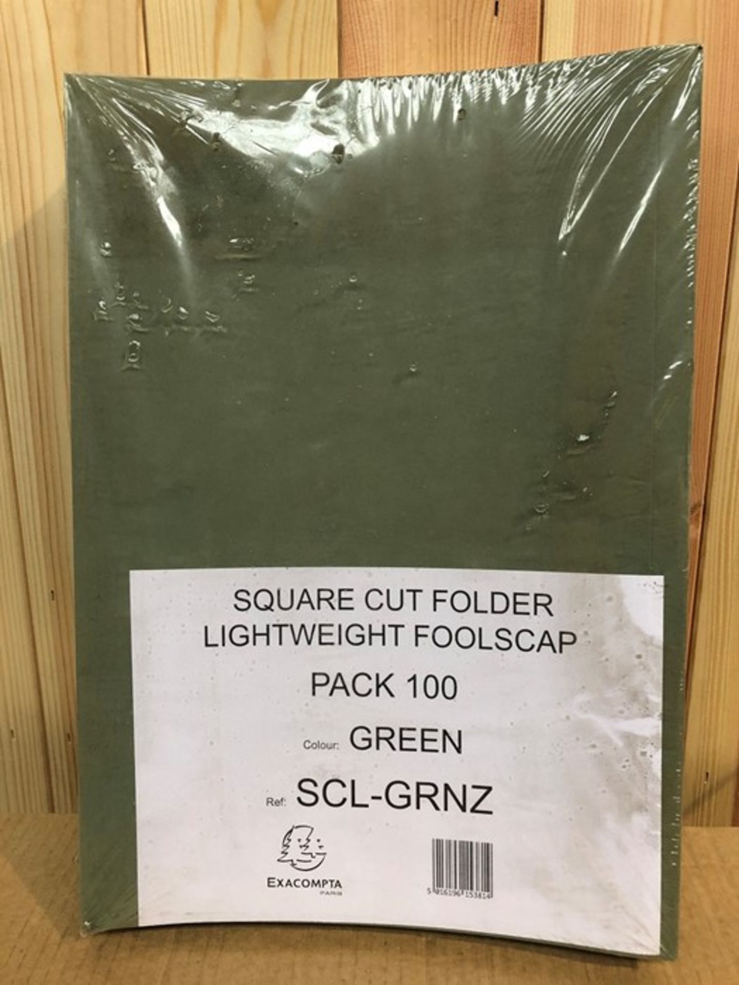 1 PACK OF SQUARE CUT FOLDER LIGHTWEIGHT IN GREEN - 1 PACK CONTAINS 100 FOLDERS (PUBLIC VIEWING