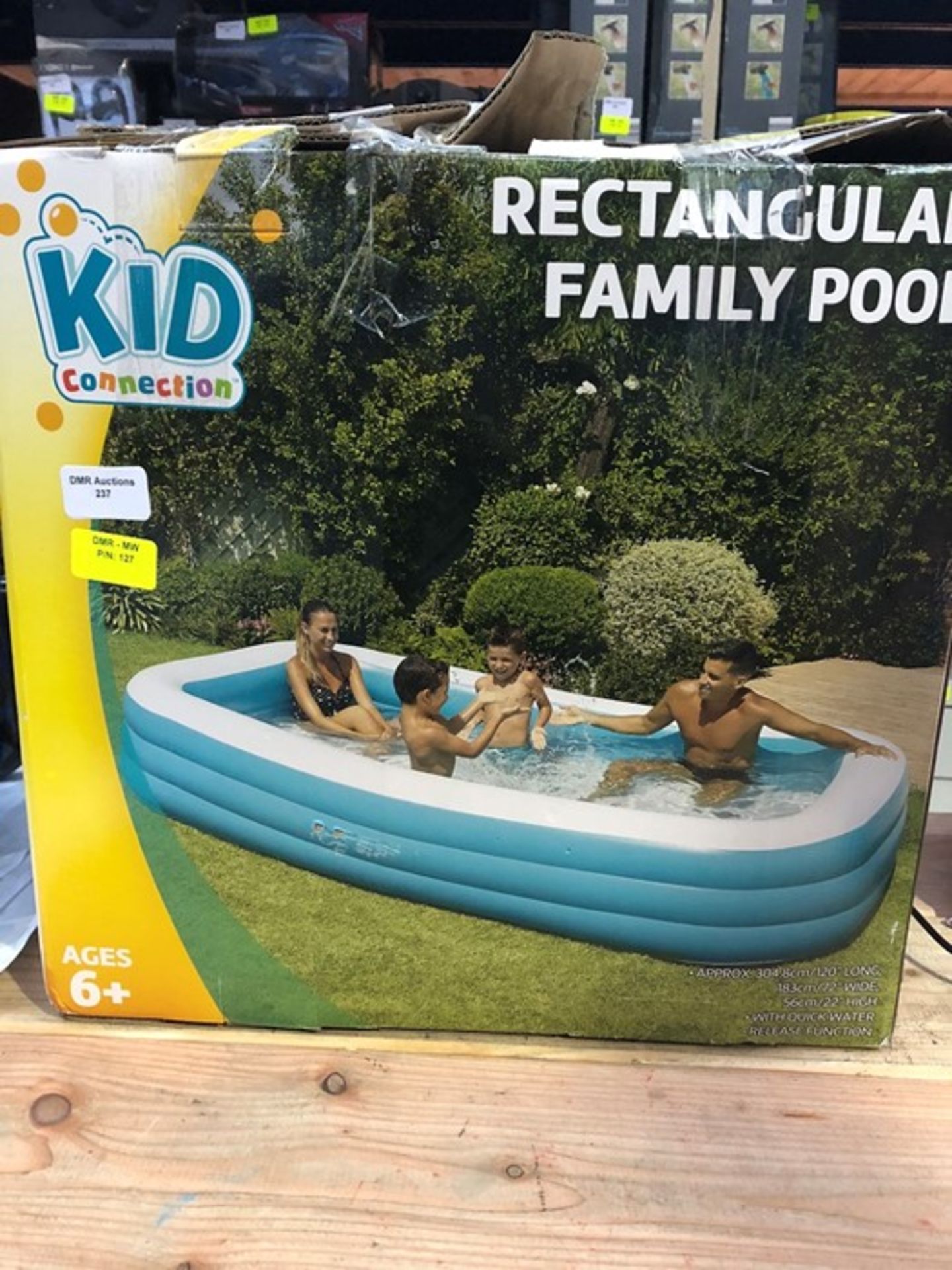 1 BOXED KID CONNECTION RECTANGULAR FAMILY POOL / RRP £24.99 (PUBLIC VIEWING AVAILABLE)