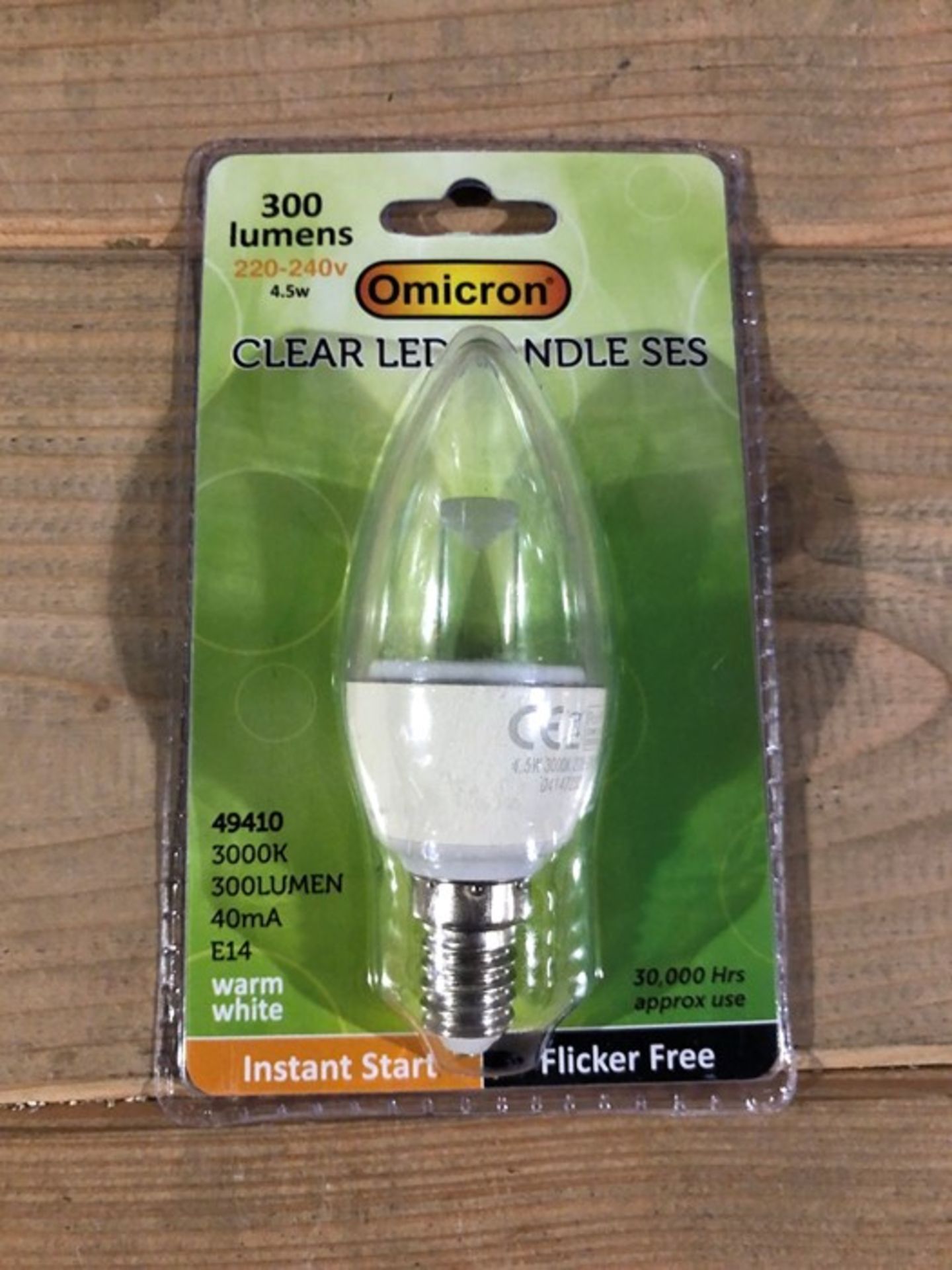 1 LOT TO CONTAIN 200 OMICRON 4.5W LIGHT BULBS / RRP £998.00 (PUBLIC VIEWING AVAILABLE)