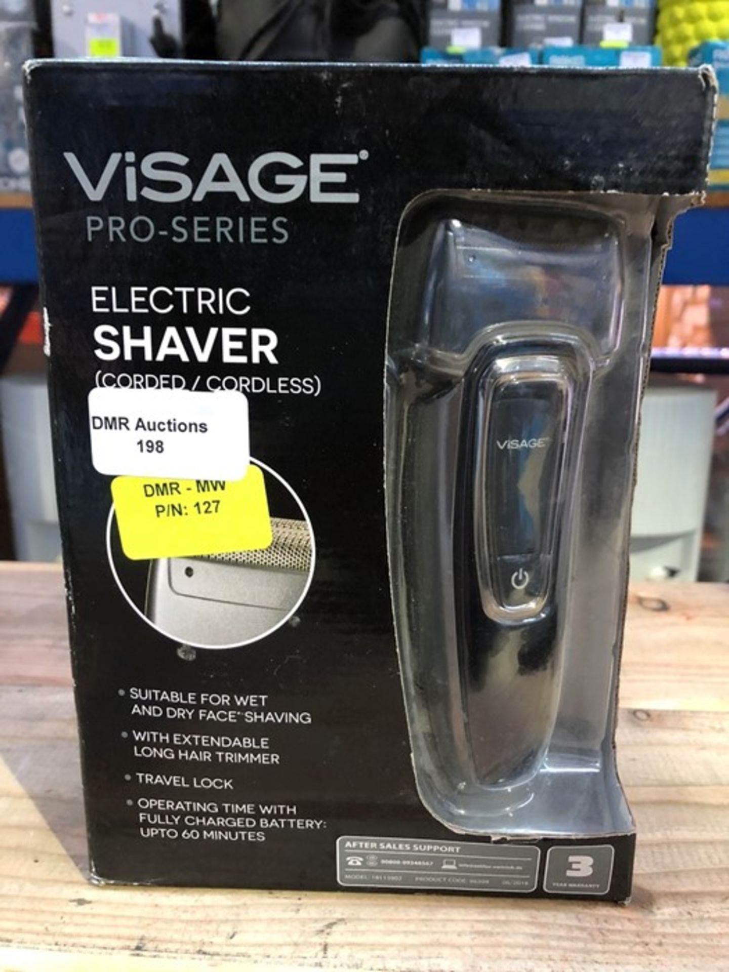 1 BOXED VISAGE PRO SERIES ELECTRIC SHAVER / RRP £34.99 (PUBLIC VIEWING AVAILABLE)