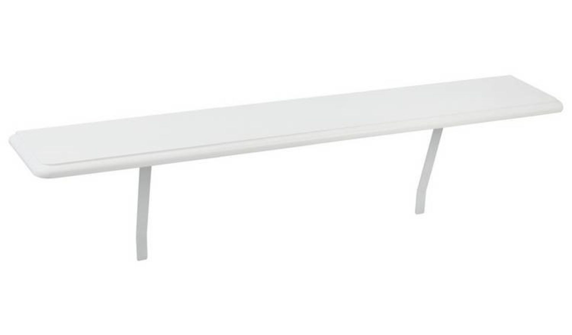 1 SEALED SMALL RADIATOR SHELF IN WHITE (PUBLIC VIEWING AVAILABLE)