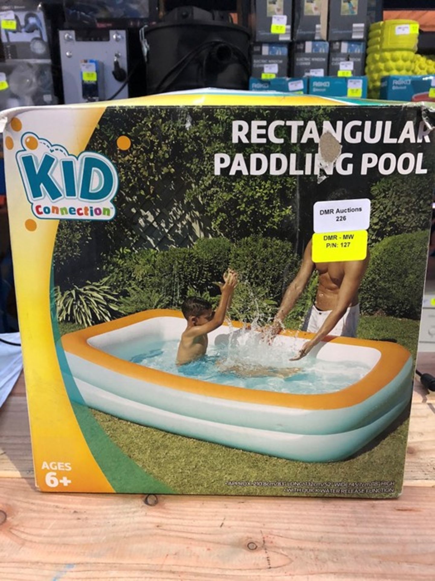 1 BOXED KID CONNECTION RECTANGULAR FAMILY POOL / RRP £24.99 (PUBLIC VIEWING AVAILABLE)